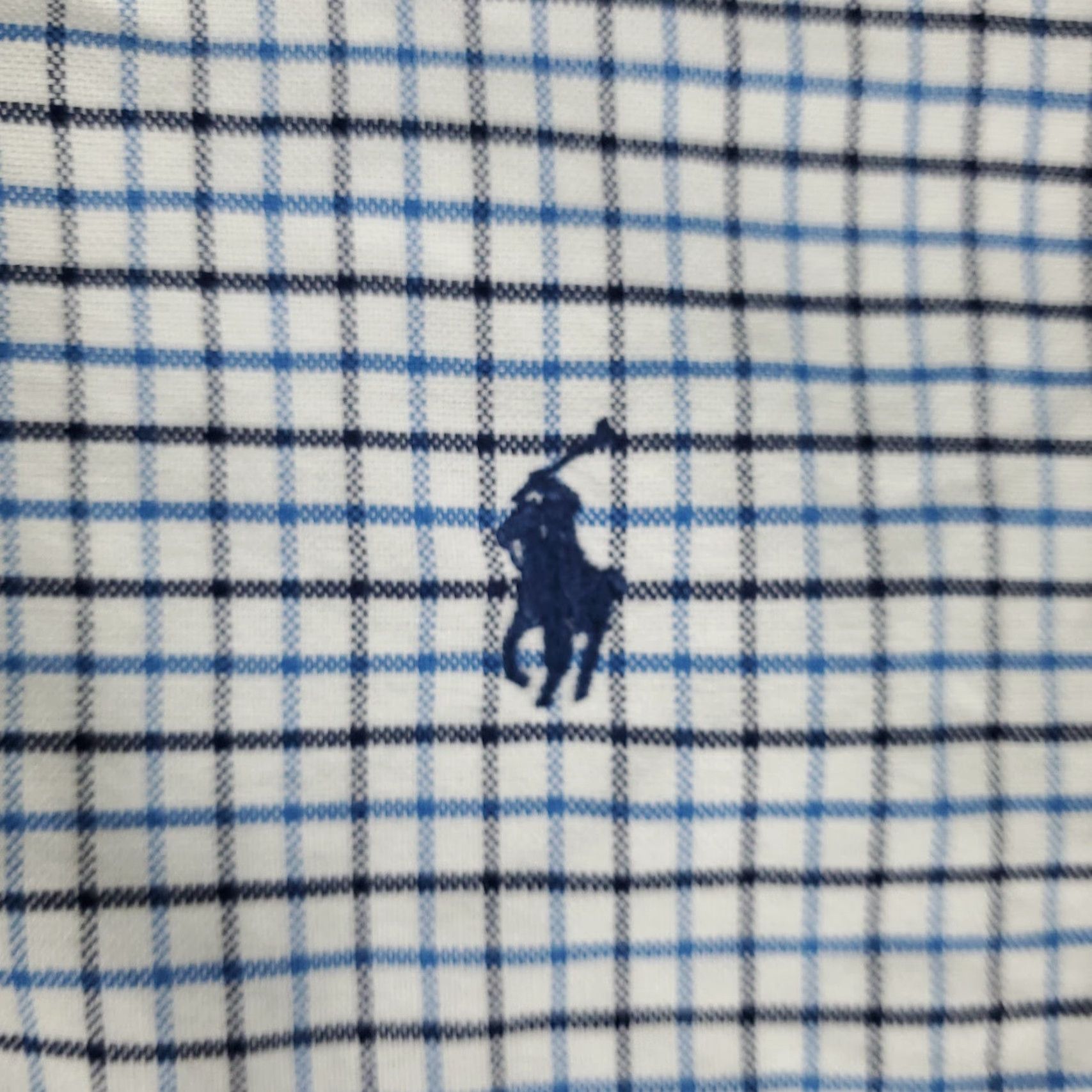 Ralph Lauren Ralph Lauren Casual Button-Up Shirt Mens Large Blue Check Long Sleeve Regular Fit Size US L / EU 52-54 / 3 - 2 Thumbnail