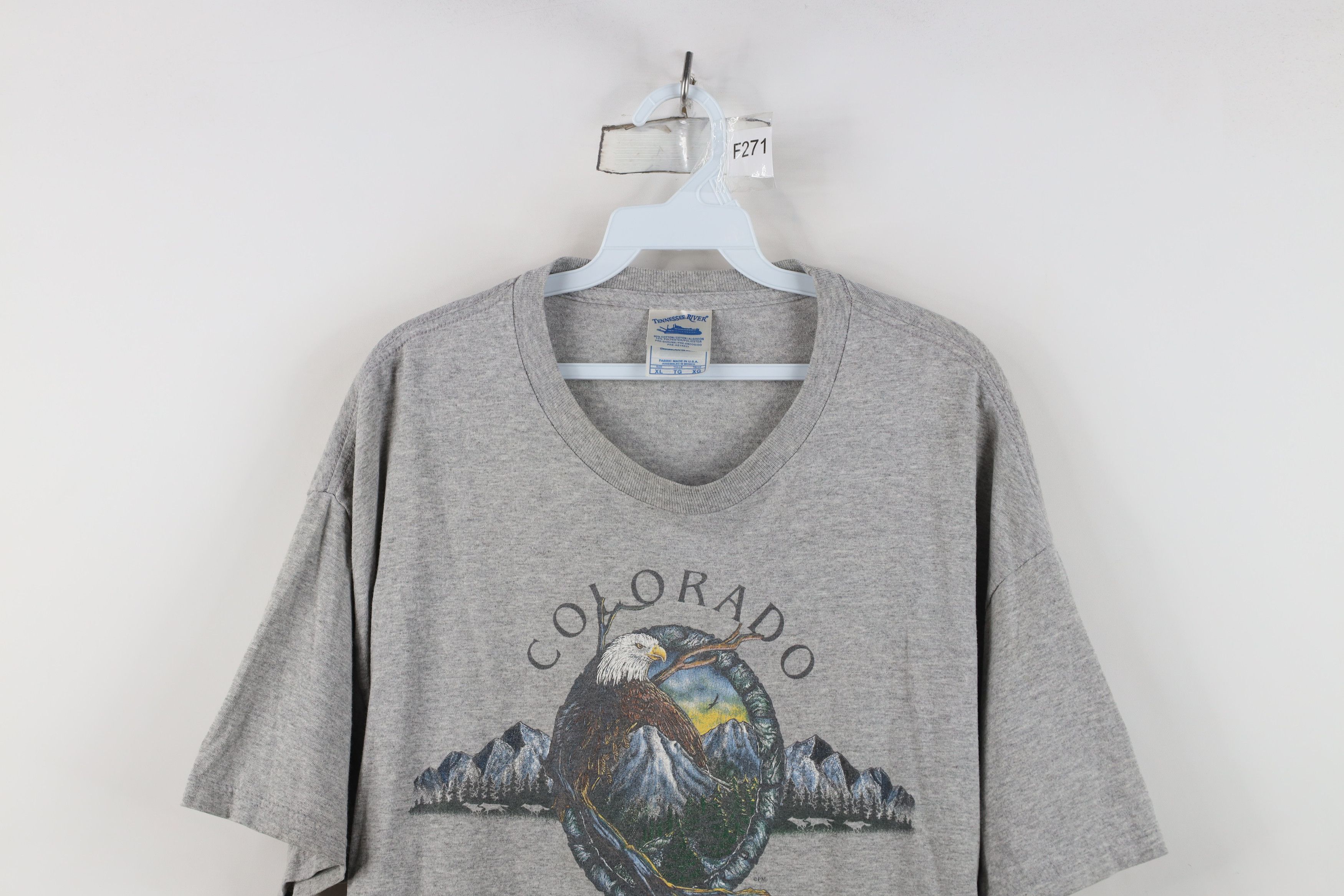 Vintage Vintage 90s Y2K Streetwear Eagle Mountains Nature T-Shirt Size US XL / EU 56 / 4 - 2 Thumbnail