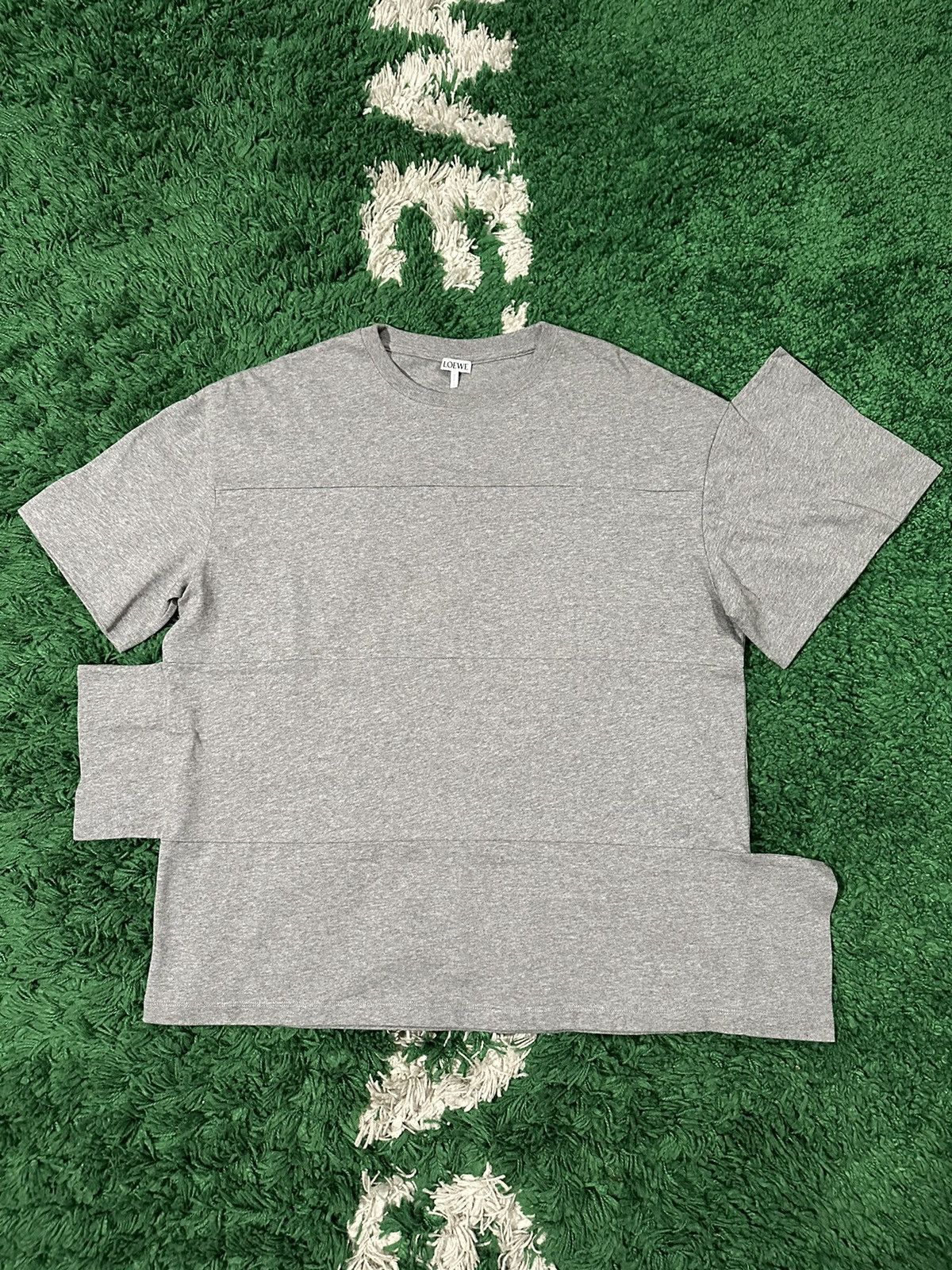 Loewe Loewe SS24 Panelled Cut n Sew Tee Grey Size US S / EU 44-46 / 1 - 3 Thumbnail