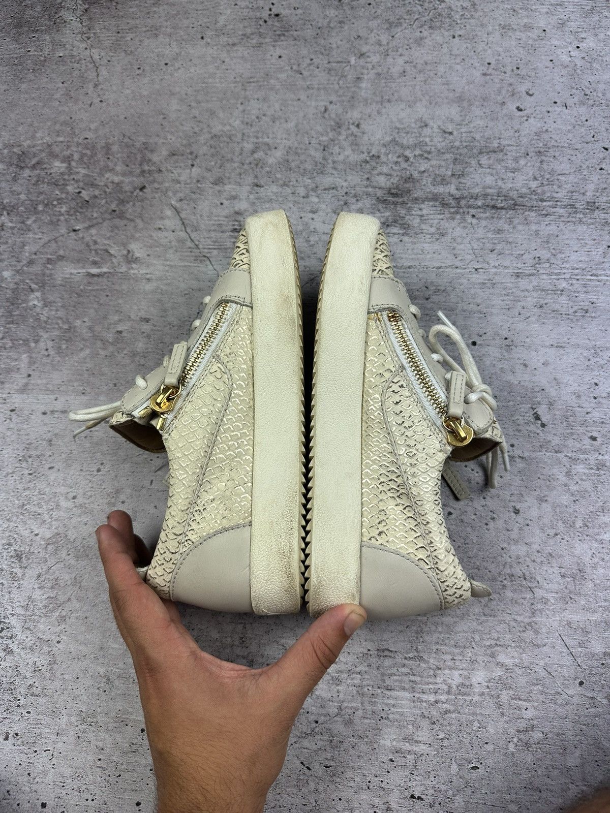 Giuseppe Zanotti Women's Giuseppe Zanotti Leather Sneakers Size US 7.5 / IT 37.5 - 8 Thumbnail