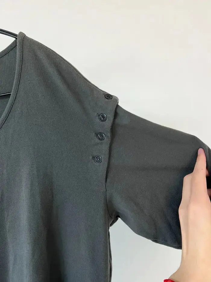 Yohji Yamamoto Yohji Yamamoto side button L/S Tee Size US L / EU 52-54 / 3 - 4 Thumbnail