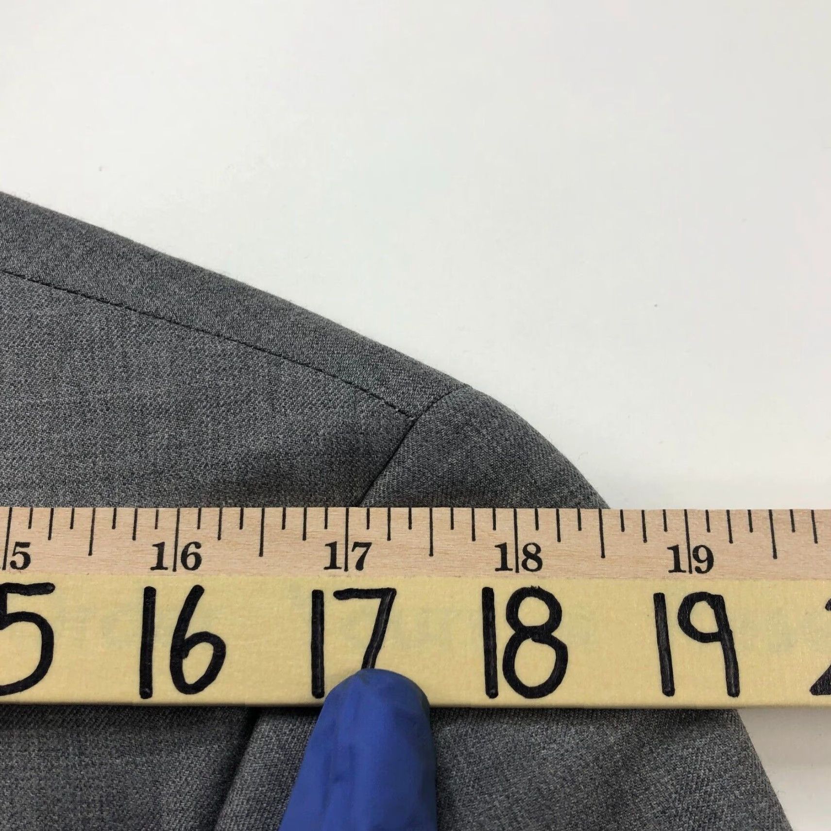 Vintage Coppley Suit Jacket Gray 100% Wool 2 PC Regular 40 Size 38R - 6 Thumbnail