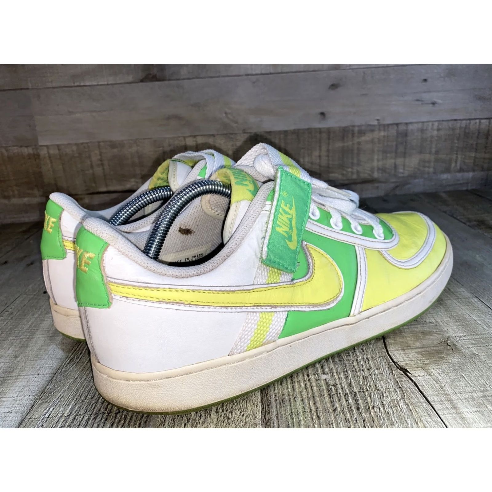 Nike Nike Mens Vandal Low Sneakers 312456-371 Size 10.5 Green Yellow White Mens Size US 10 / EU 43 - 6 Thumbnail