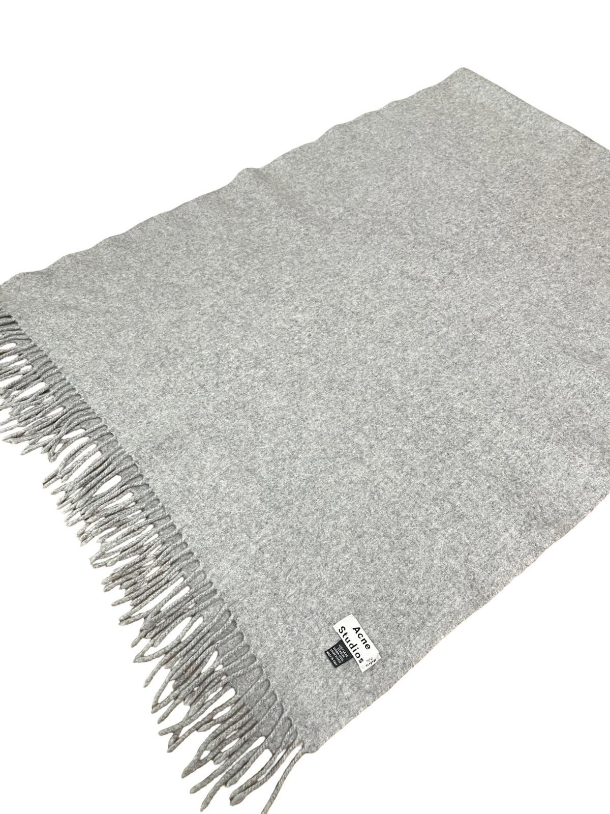 Acne Studios Acne Studios Virgin Wool Oversized Scarf Grey Made Italy Size ONE SIZE - 2 Thumbnail