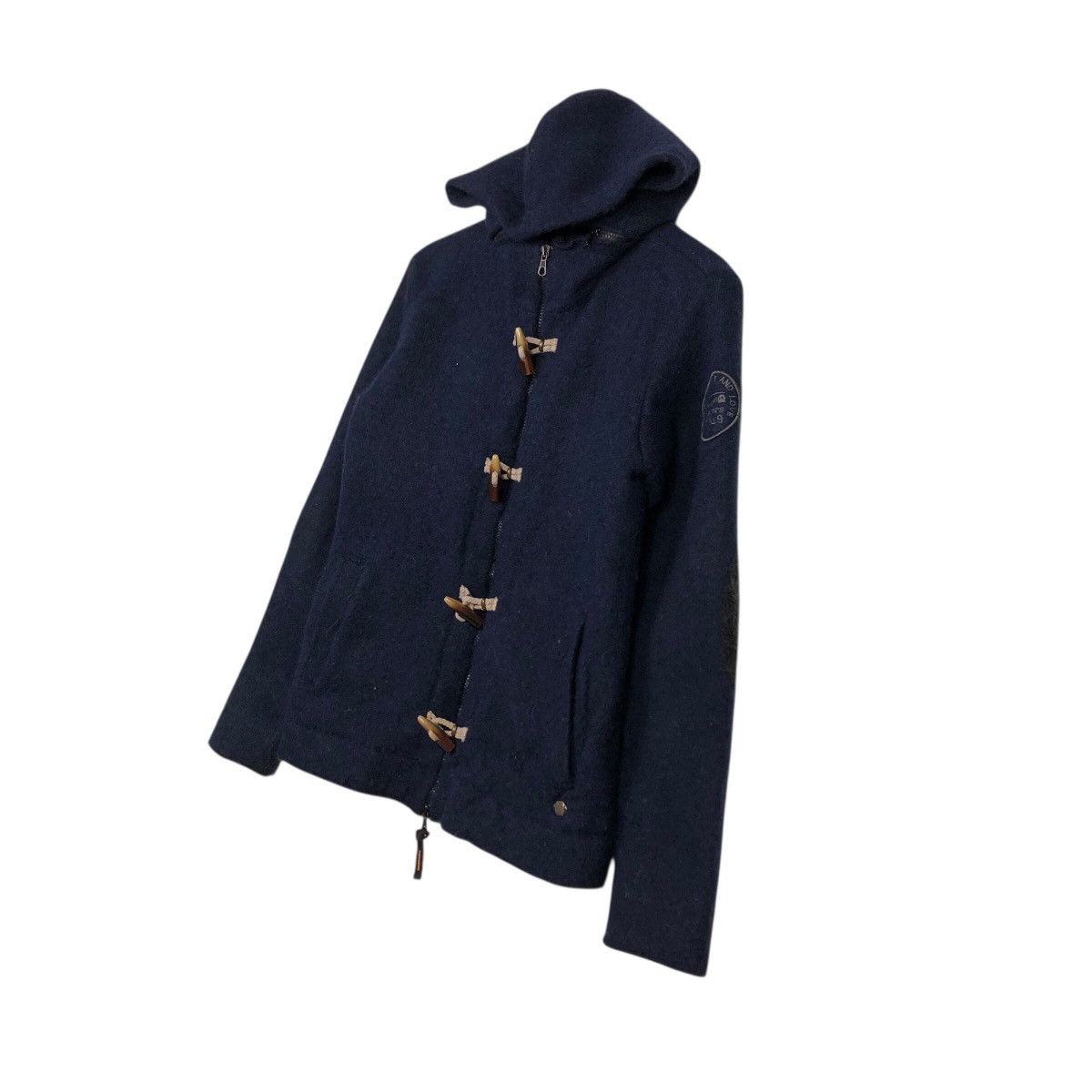 Blue Blue Japan 📌Vintage Wool Jacket Heart Peace & Love Indigo Biker Style Size US M / EU 48-50 / 2 - 3 Thumbnail
