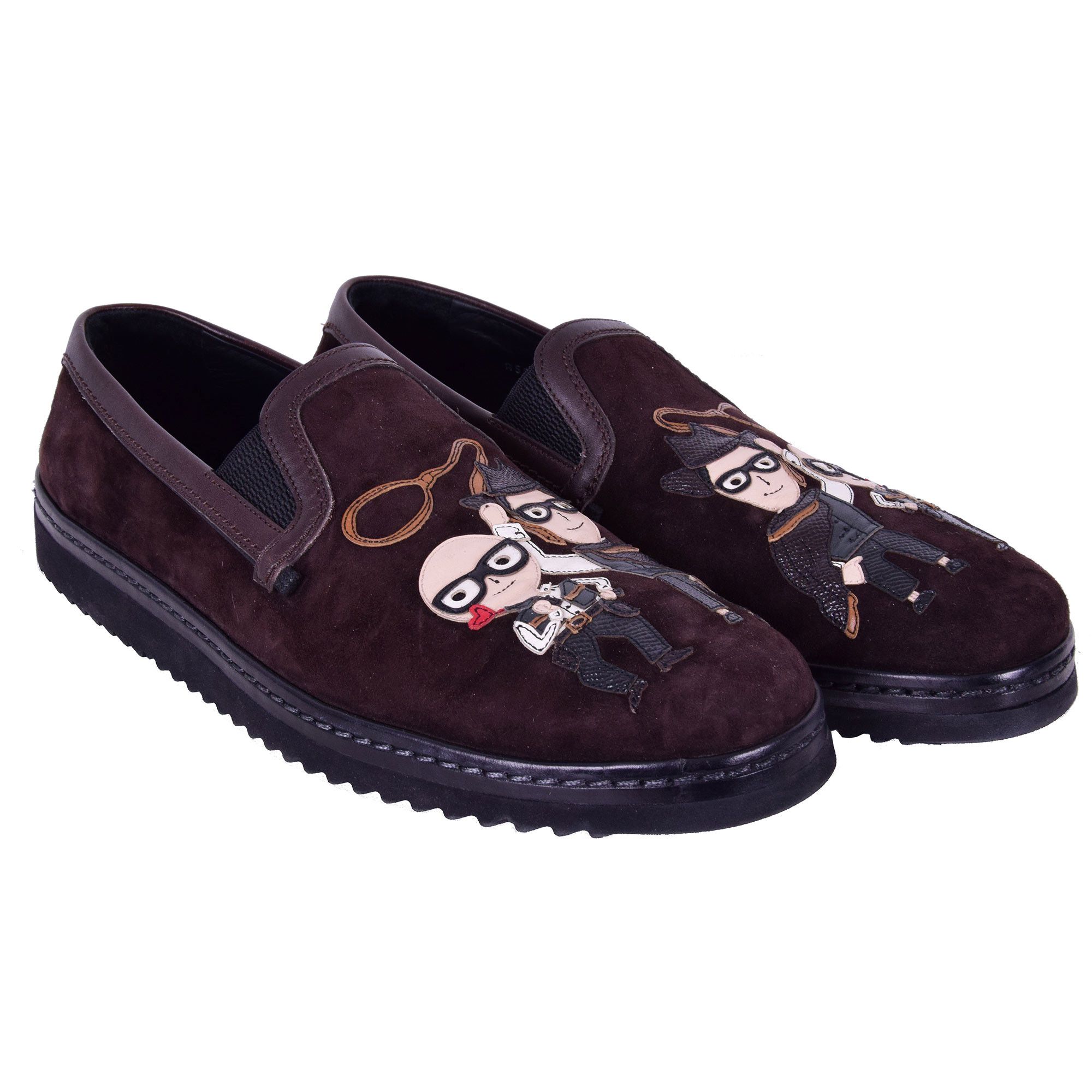 Dolce & Gabbana o1y0125 Logo Embellished Low-Top Sneakers in Dark Brown Size US 7.5 / EU 40-41 - 2 Thumbnail
