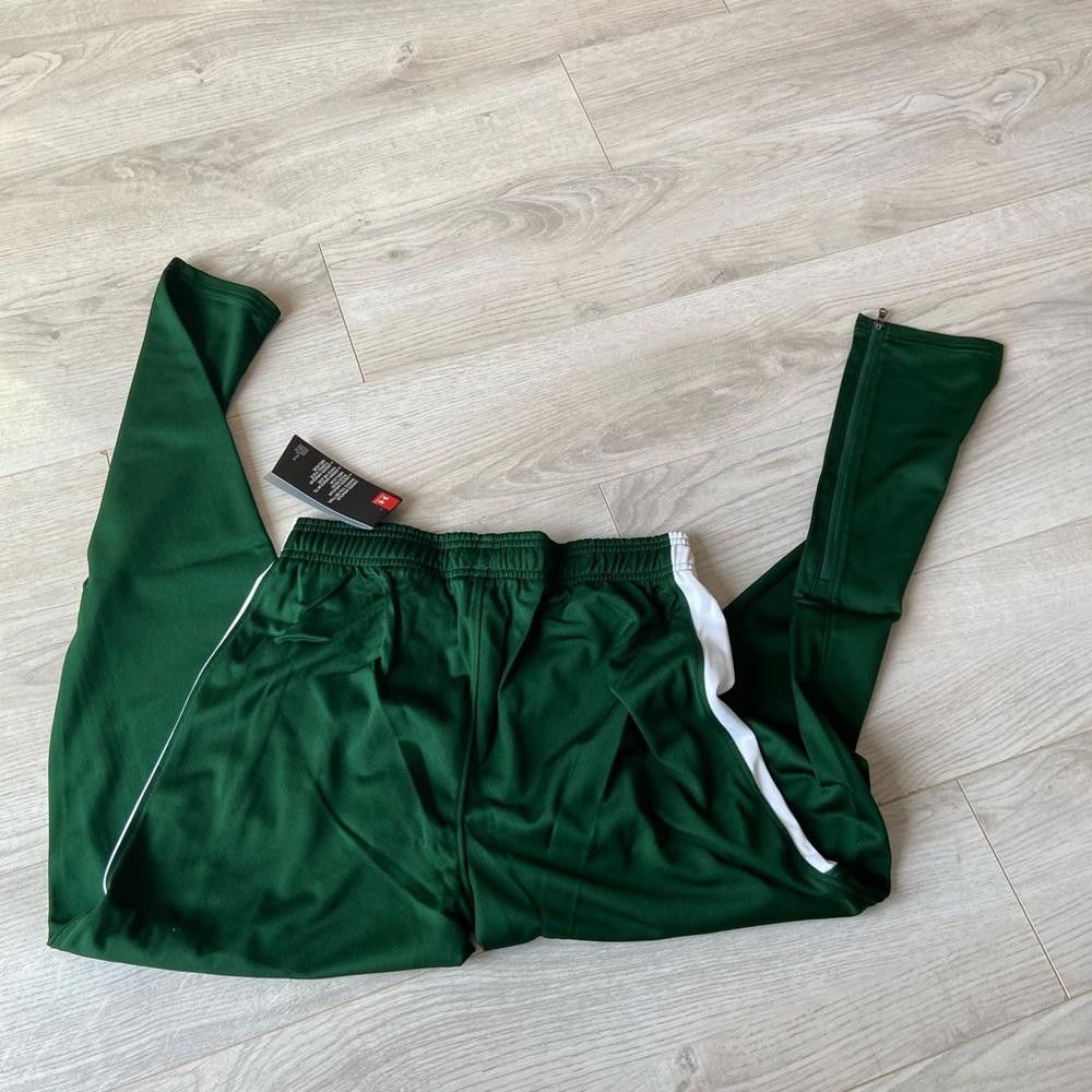 Under Armour Under Armour Green and White Athletic Workout Sweats Size US 28 / EU 44 - 2 Thumbnail