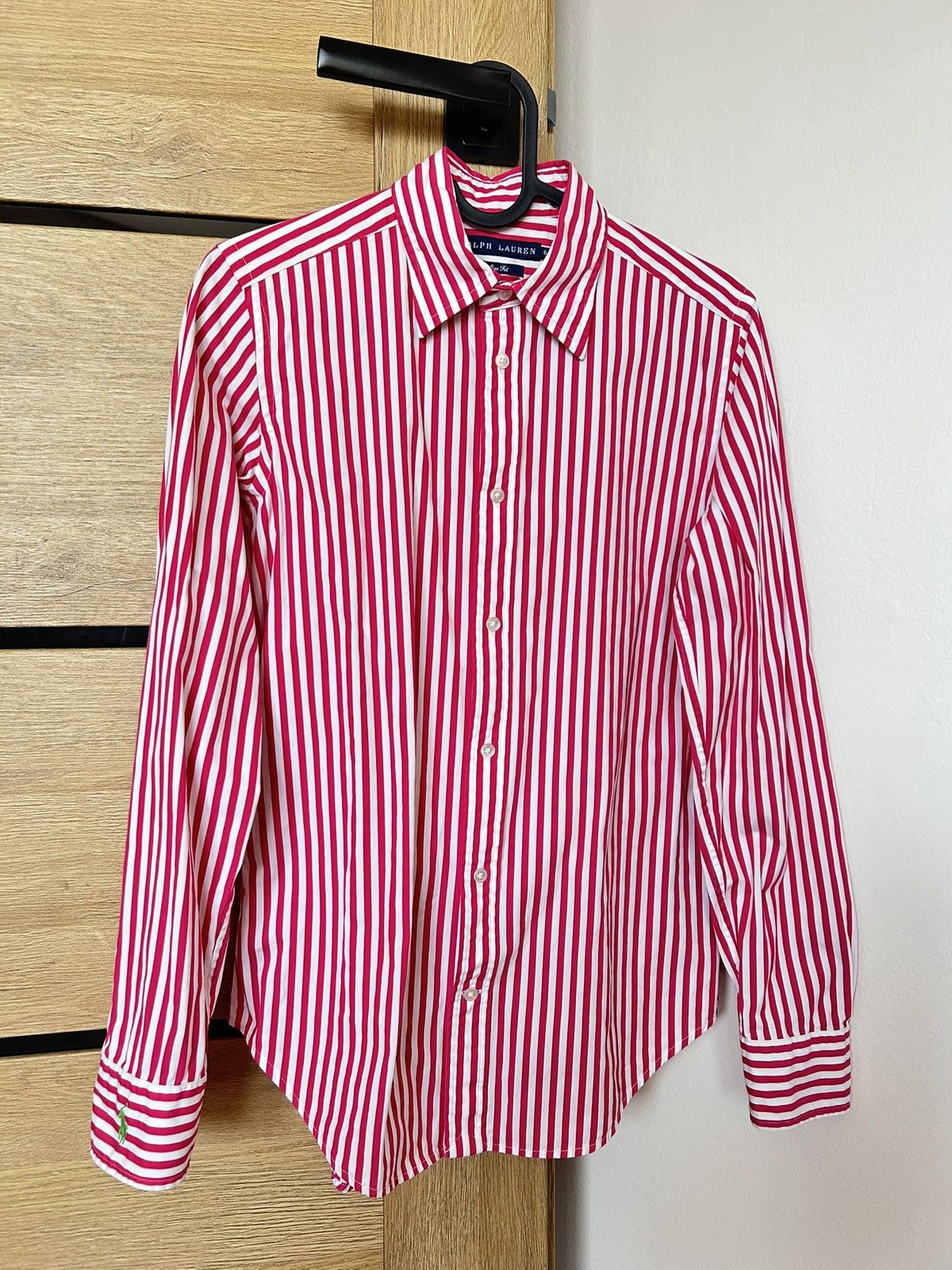 Ralph Lauren Ralph Lauren Slim Fit Candy Stripe Shirt - Rare Cuff Logo Size M / US 6-8 / IT 42-44 - 2 Thumbnail