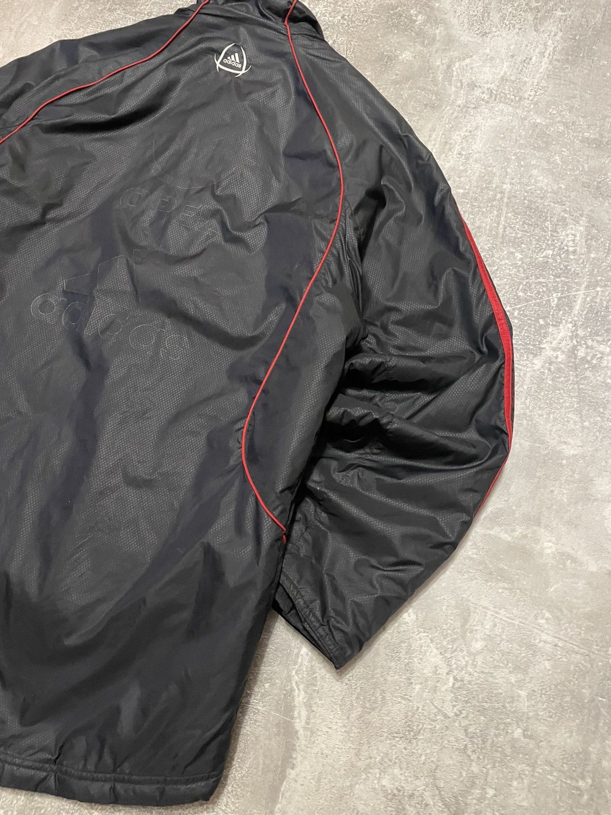 Adidas × Vintage Vintage Adidas AC Milan Soccer Jacket Parka Logo Opel Size US S / EU 44-46 / 1 - 20 Thumbnail