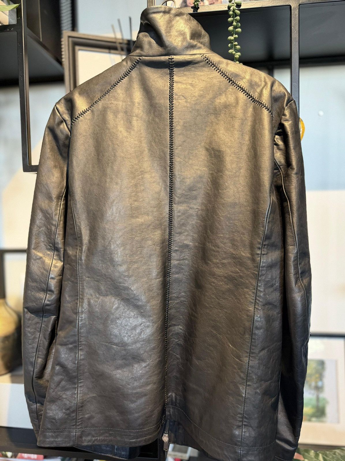 10sei0otto 10sei0otto OverLock high neck leather jacket Size US M / EU 48-50 / 2 - 3 Thumbnail