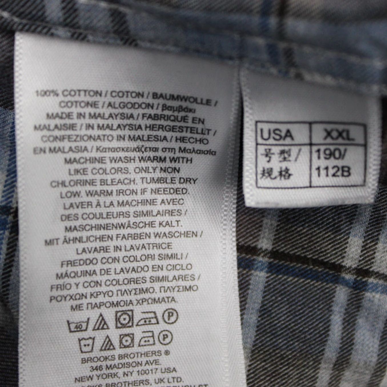 Brooks Brothers Brooks Brothers Regent Fit Shirt Mens 2XL XXL Button-Down Blue/Brown Plaid Long Sleeve Casual Formal Workwear 1818 Mens Clothing Size US XXL / EU 58 / 5 - 7 Thumbnail