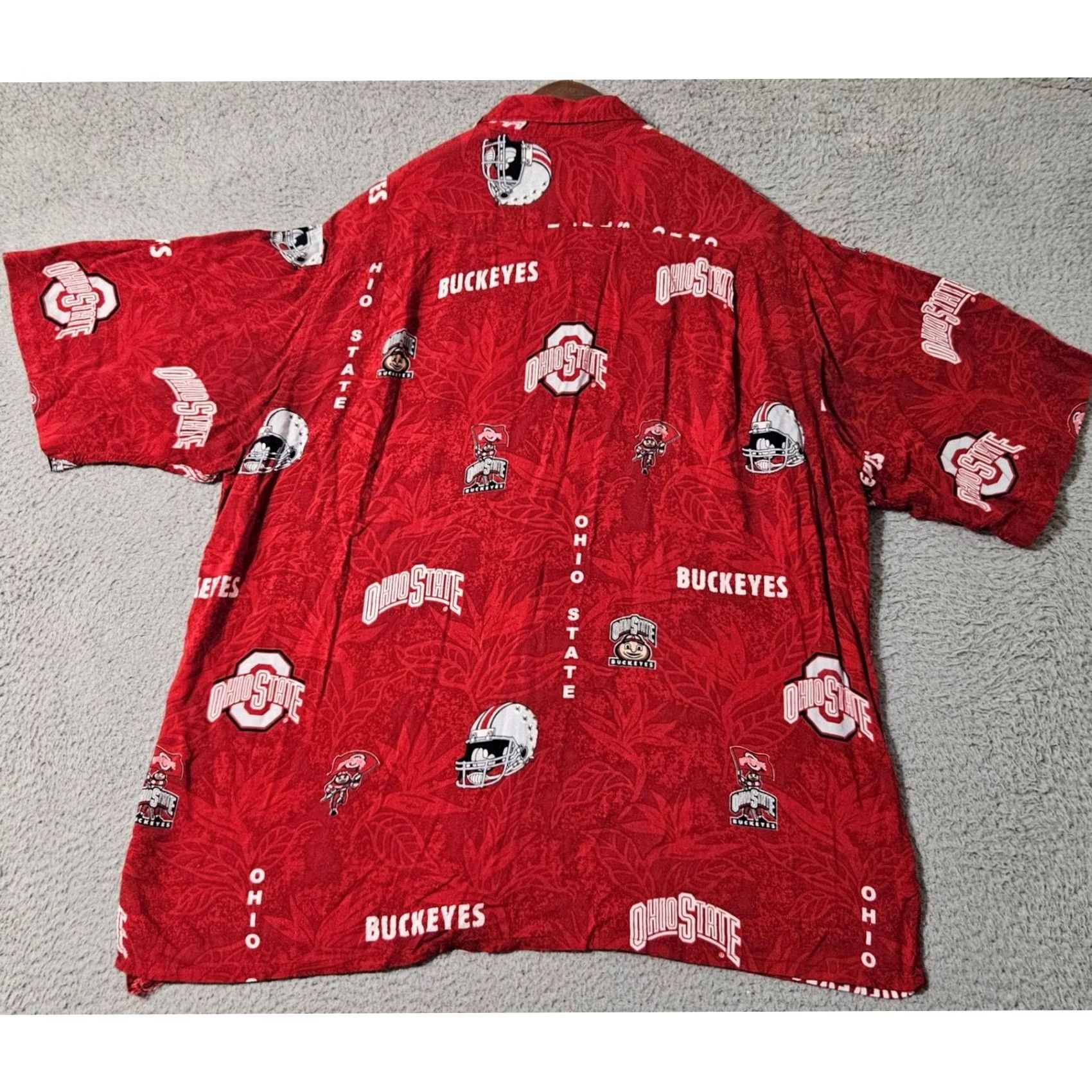 Reyn Spooner VINTAGE Reyn Spooner Ohio State Buckeyes NCAA Football Hawaiian Shirt Mens Large Size US L / EU 52-54 / 3 - 3 Thumbnail