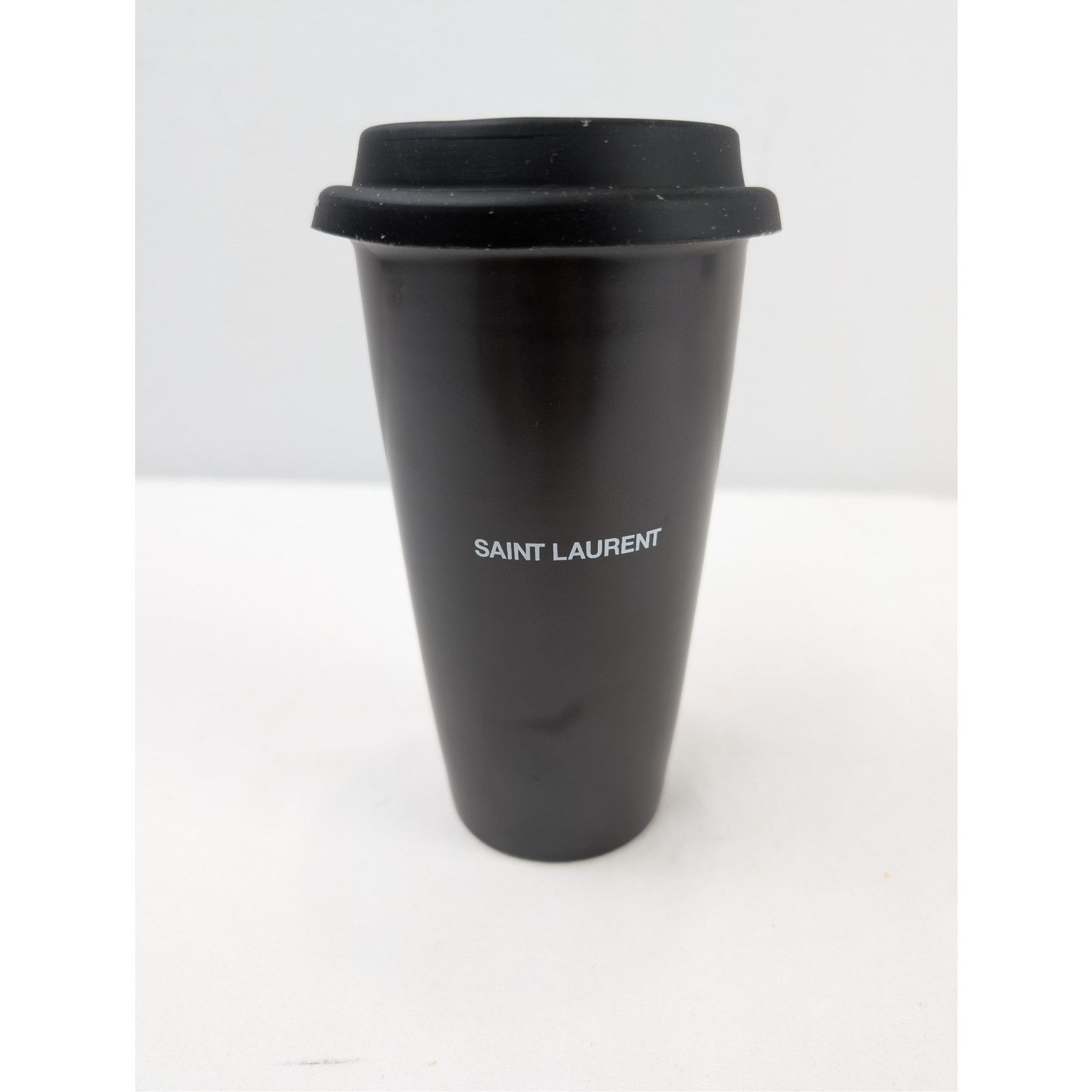 Saint Laurent Paris o1rshd1 Q:3 / Ceramic Mug “Coffee Cup" in Black Size ONE SIZE - 2 Thumbnail
