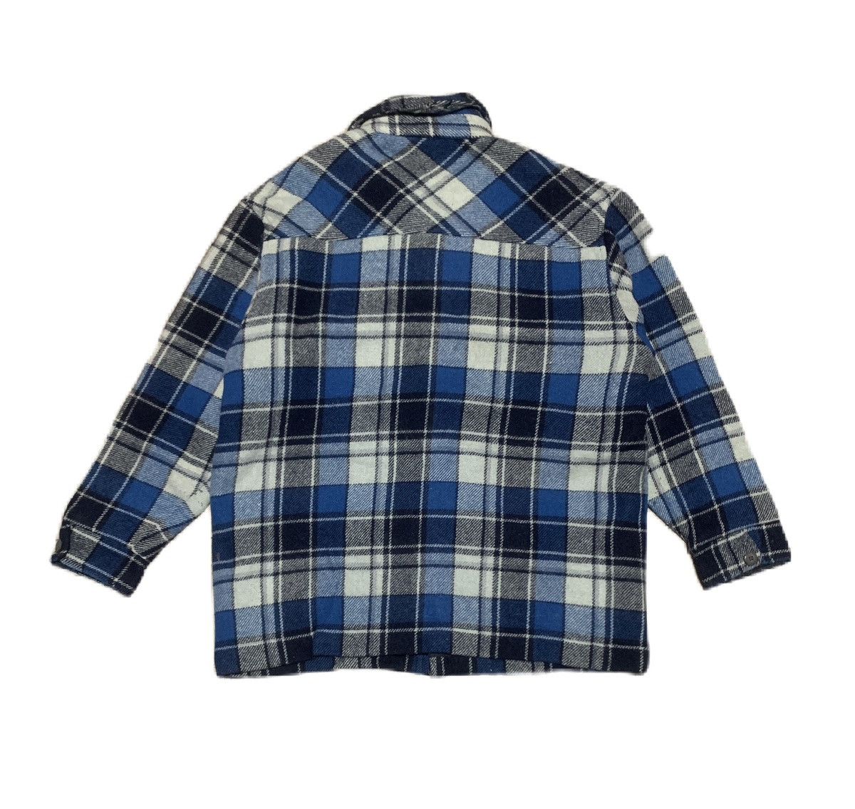 Japanese Brand Vintage 80s Plaid Wool Flannel Shirt Jacket By Moose Creek Size US L / EU 52-54 / 3 - 4 Thumbnail