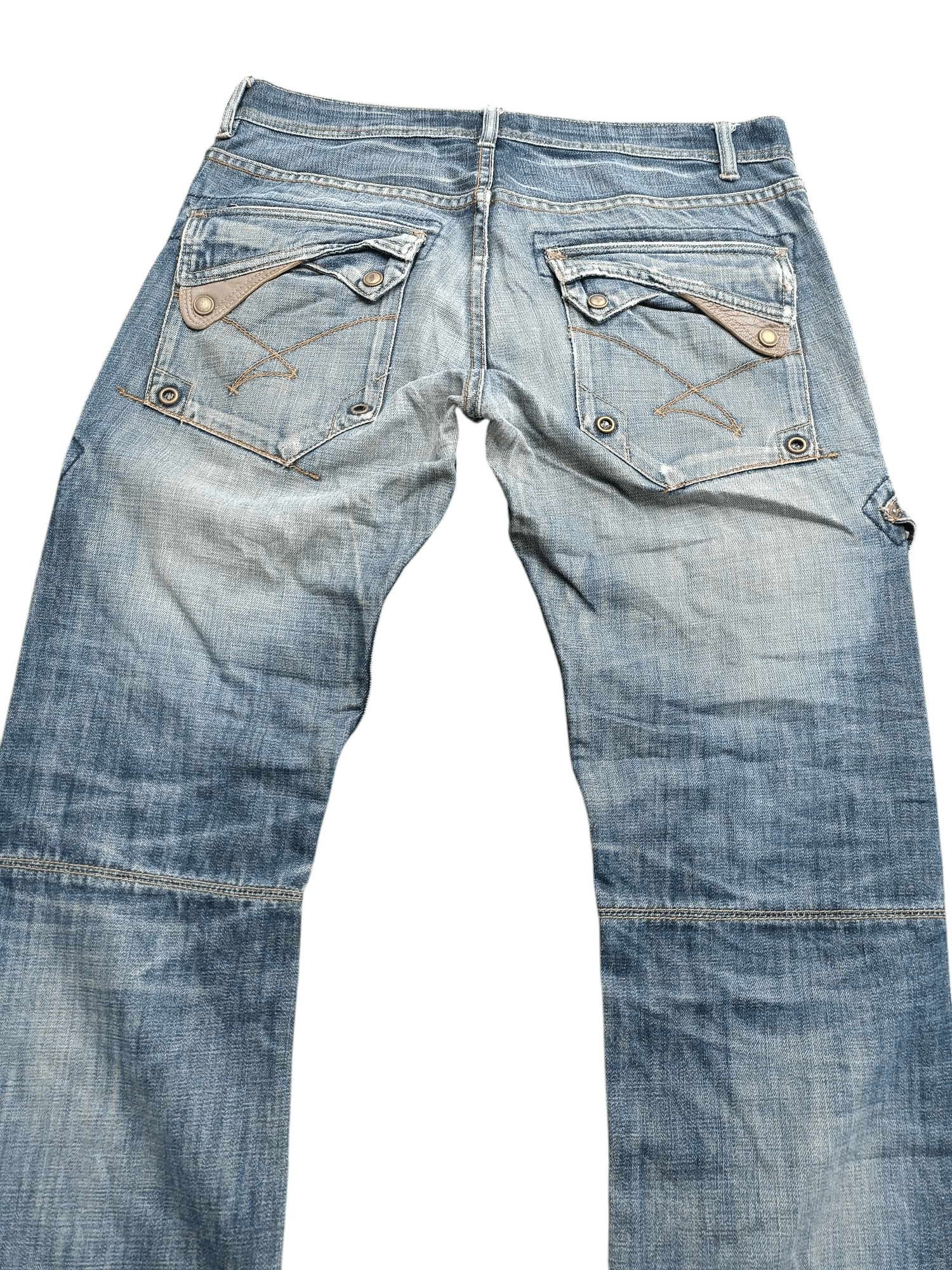 Japanese Brand FYEE 🔥 IKCA DISTRESSED RARE DESIGN DENIM E240i Size US 34 / EU 50 - 6 Thumbnail