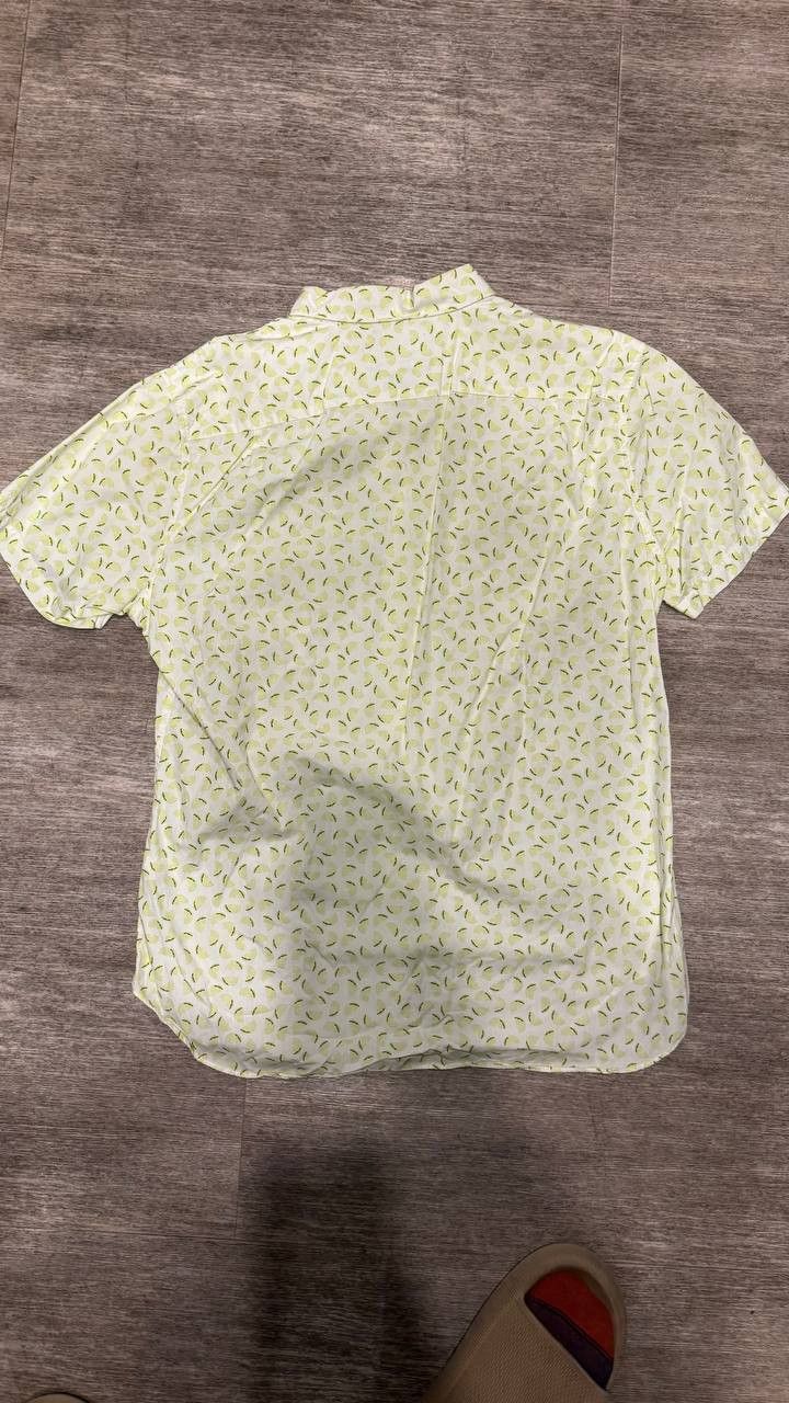 Bonobos Bonobos Slim Fit Lime Print Short Sleeve Shirt L Size US L / EU 52-54 / 3 - 7 Thumbnail