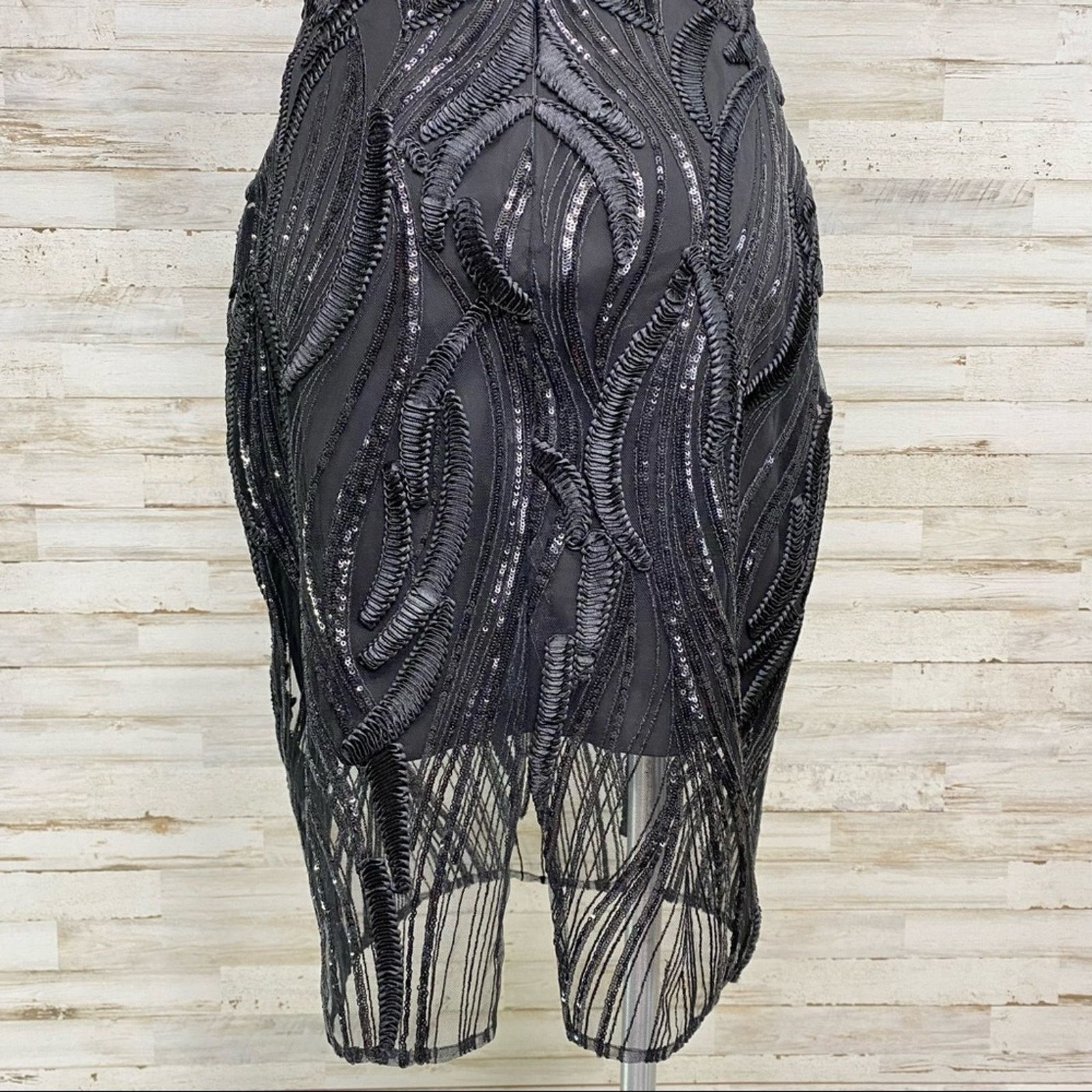 Marchesa Marchesa Notte Runway Collection Sequin Mesh Dress Size 4 Size S / US 4 / IT 40 - 12 Thumbnail