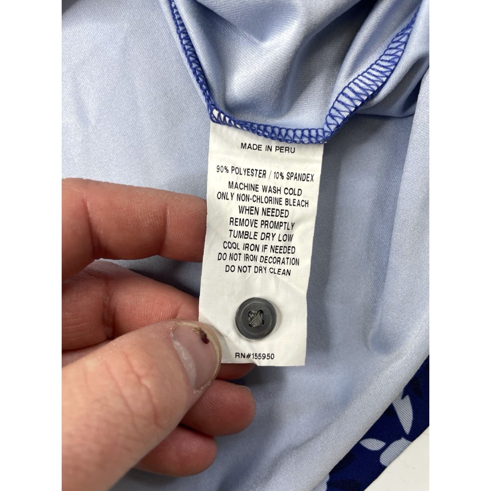 Vintage Greyson Polo Shirt Mens L Wolf Forest AOP White Beeches GC NJ Blue Golf Wolf Forest L Mens Polo Shirt Size US L / EU 52-54 / 3 - 7 Thumbnail