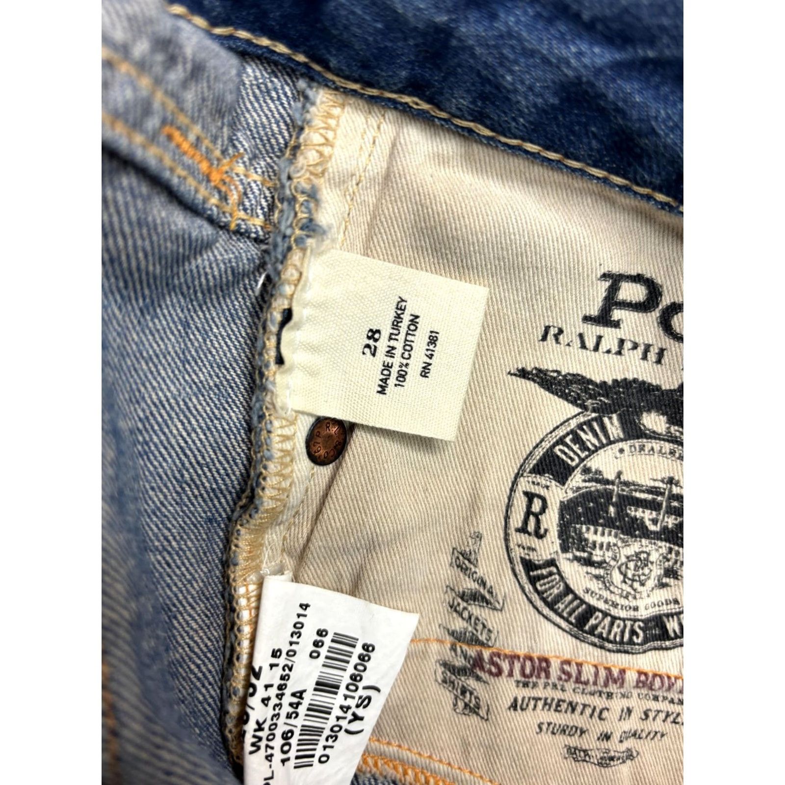 Polo Ralph Lauren Polo Ralph Lauren Jeans Womens 28 Blue Denim Astor Boyfriend Distressed Ripped Jeans Size 28" / US 6 / IT 42 - 6 Thumbnail