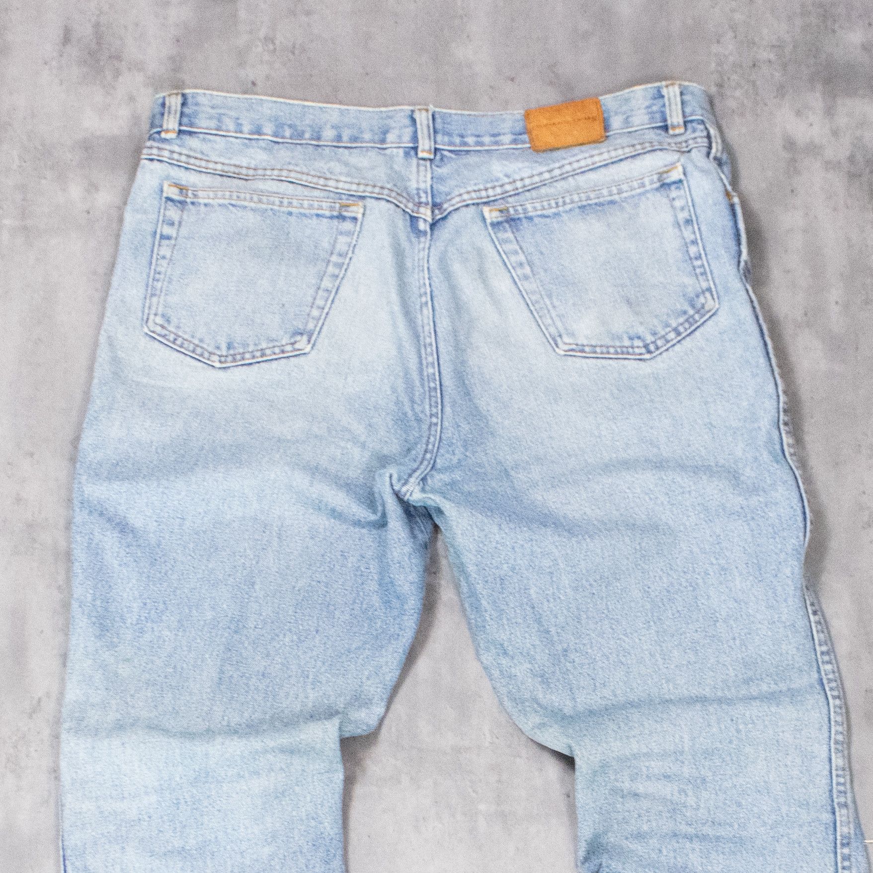 Chaps Ralph Lauren Vintage 1990's Ralph Lauren Distressed Baggy Denim Pant's Size US 39 - 13 Thumbnail