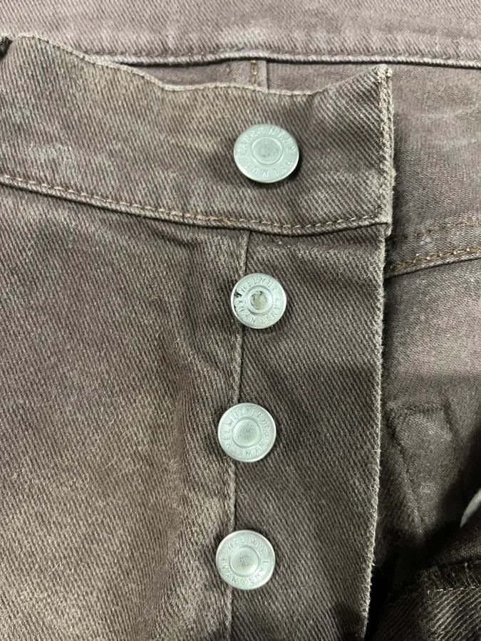 Helmut Lang × Vintage Helmut Lang Brown Classic Faded Pants Size US 32 / EU 48 - 10 Thumbnail