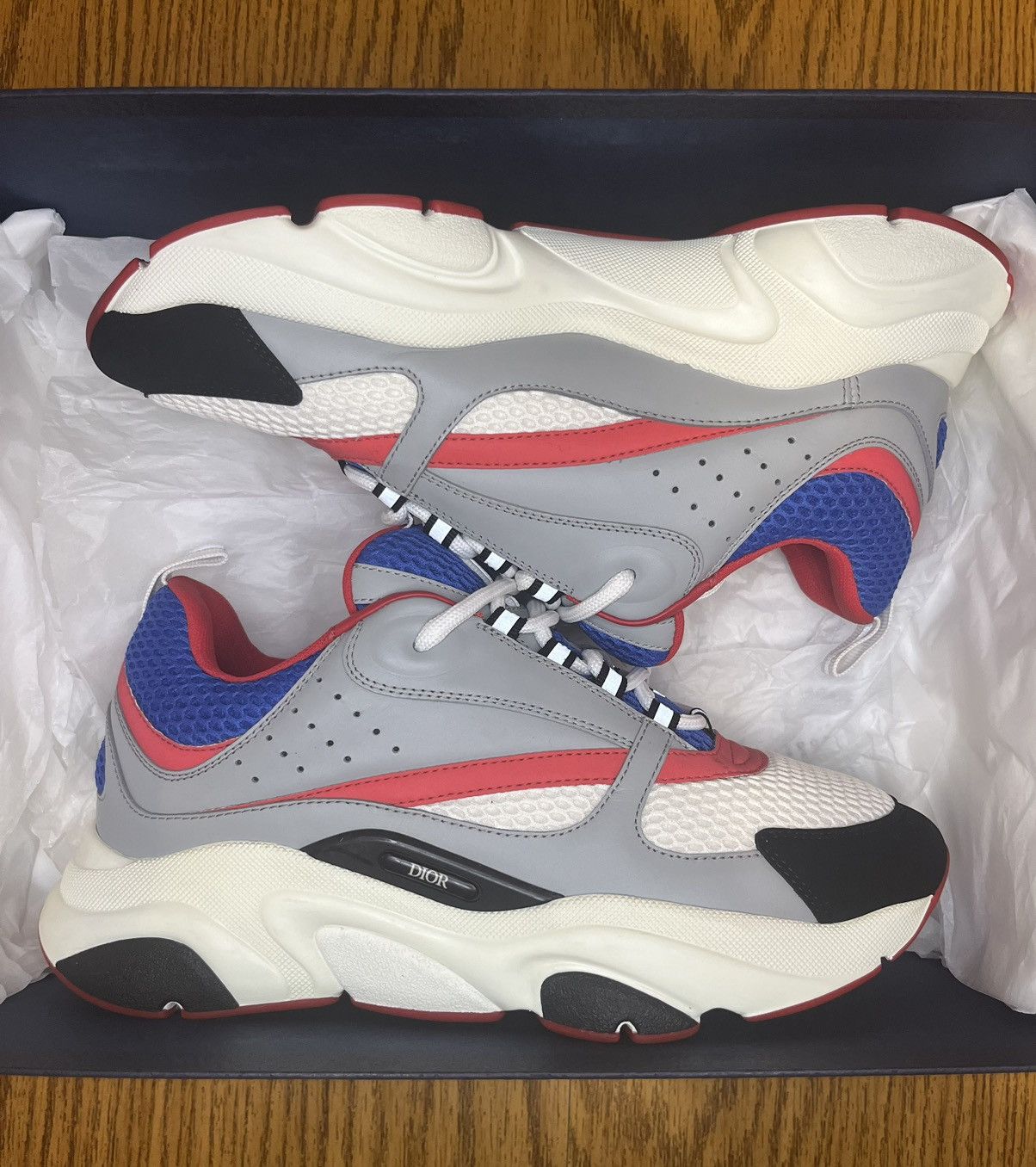 Dior Dior B22 Sneaker (Red/Blue) Size US 7 / EU 40 - 1 Thumbnail