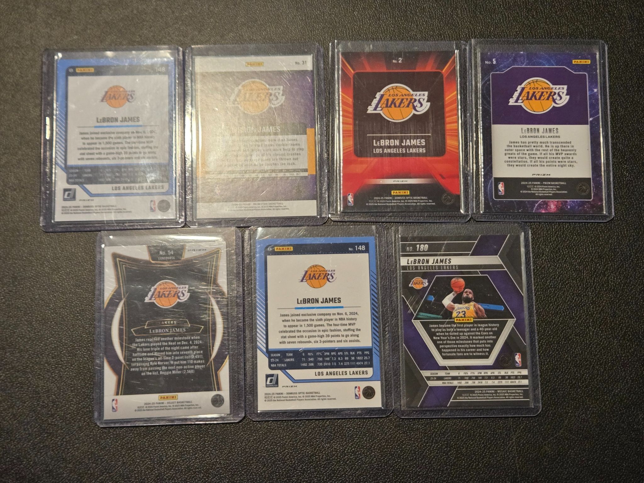 Other LeBron James Basketball 7 Card Lot Lakers Panini Optic Size ONE SIZE - 2 Thumbnail