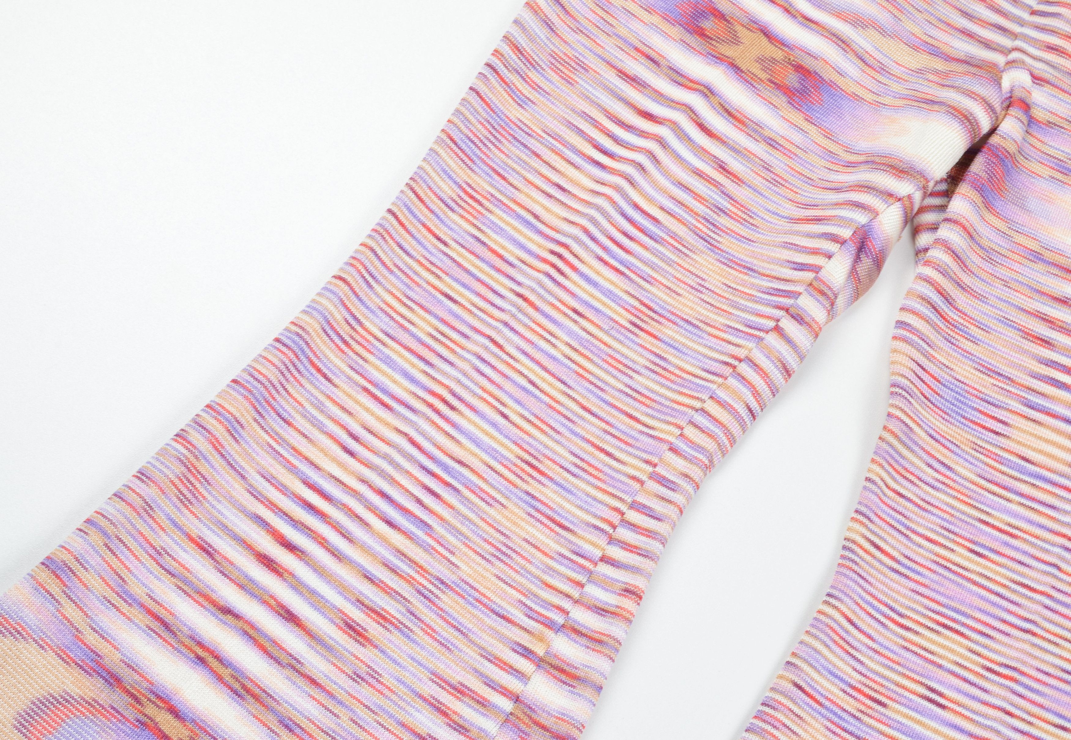 Missoni Missoni Milano Flared Psychedelic Wool Blend Knitted Pants Size 25" / US 0 / IT 36 - 4 Thumbnail