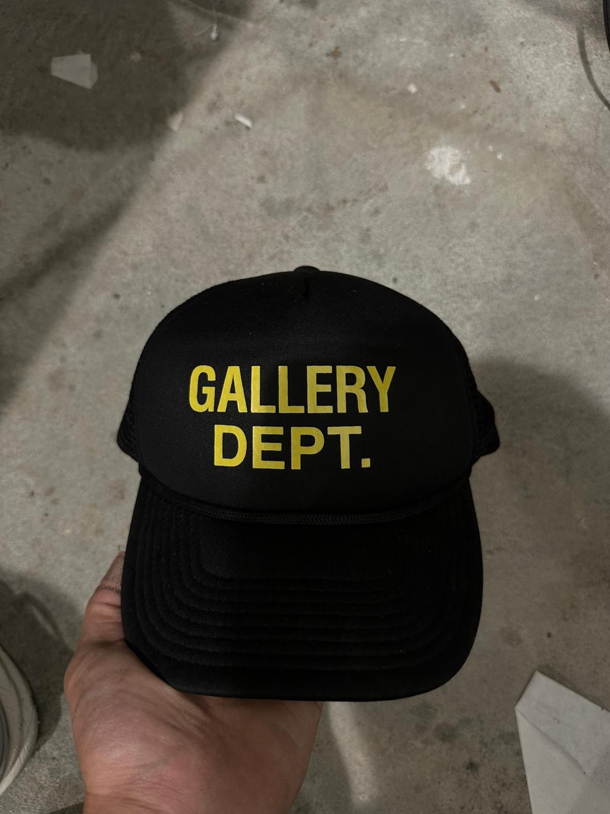 Gallery Dept. Gallery Dept Trucker Black Yellow Used OSFM Size ONE SIZE - 5 Thumbnail