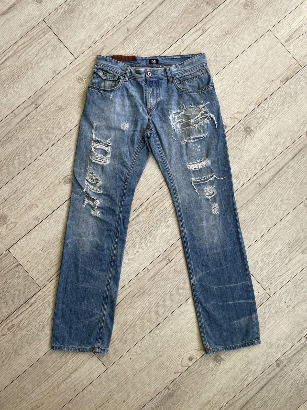 Dolce & Gabbana Dolce & Gabbana Distressed Jeans Size US 33 - 3 Thumbnail
