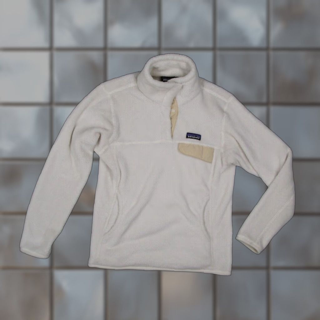 Patagonia PATAGONIA Jacket Women Medium White RE-TOOL SNAP T POLARTEC THERMAL PRO fleece pullover Size M / US 6-8 / IT 42-44 - 1 Thumbnail