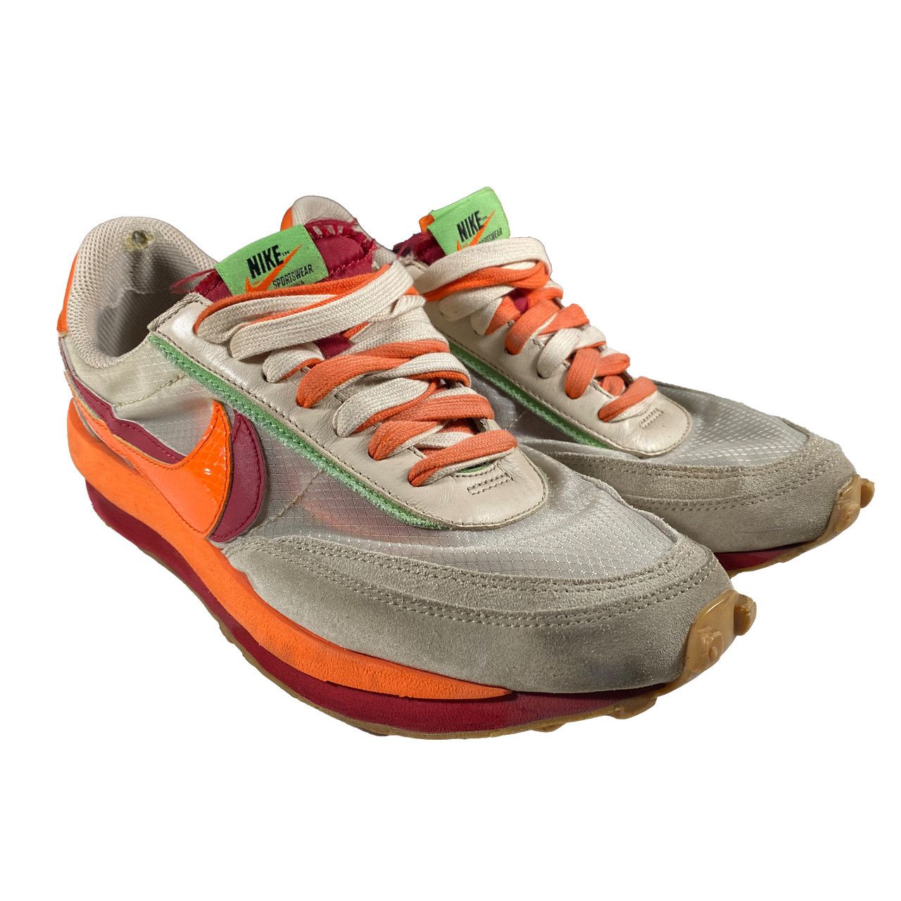 CLOT × Nike × Sacai LDWaffle x sacai x CLOT x Nike 'Orange Blaze' Size US 10 / EU 43 - 1 Thumbnail