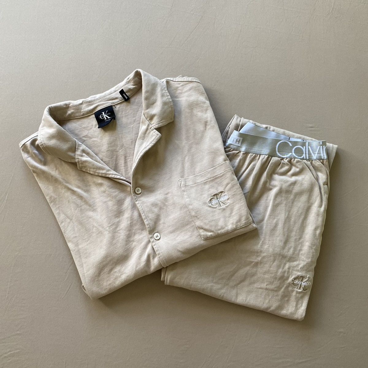 image of Calvin Klein X Kith Lounge Set in Beige, Men's (Size XL)