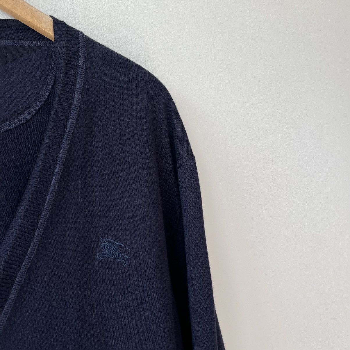 Burberry Burberry Button Up Sweater Cardigan Navy Size US XL / EU 56 / 4 - 4 Thumbnail