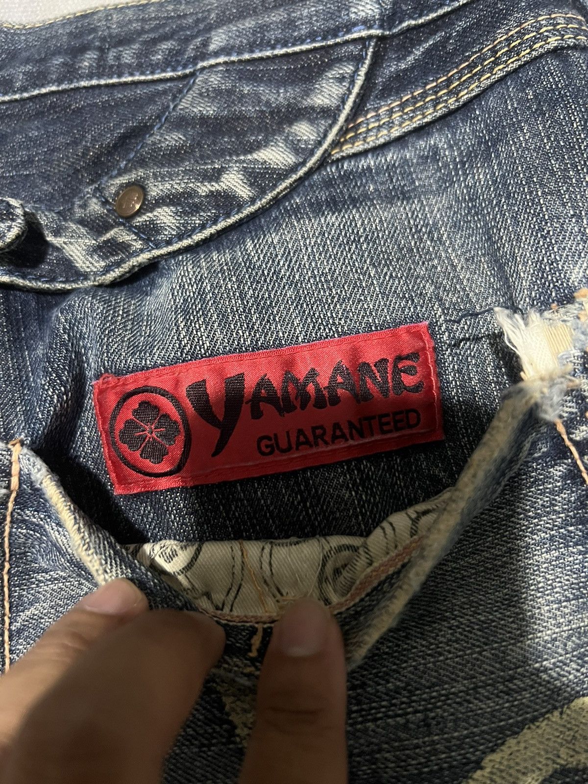 Distressed Evisu Yamane Denim 30 Size