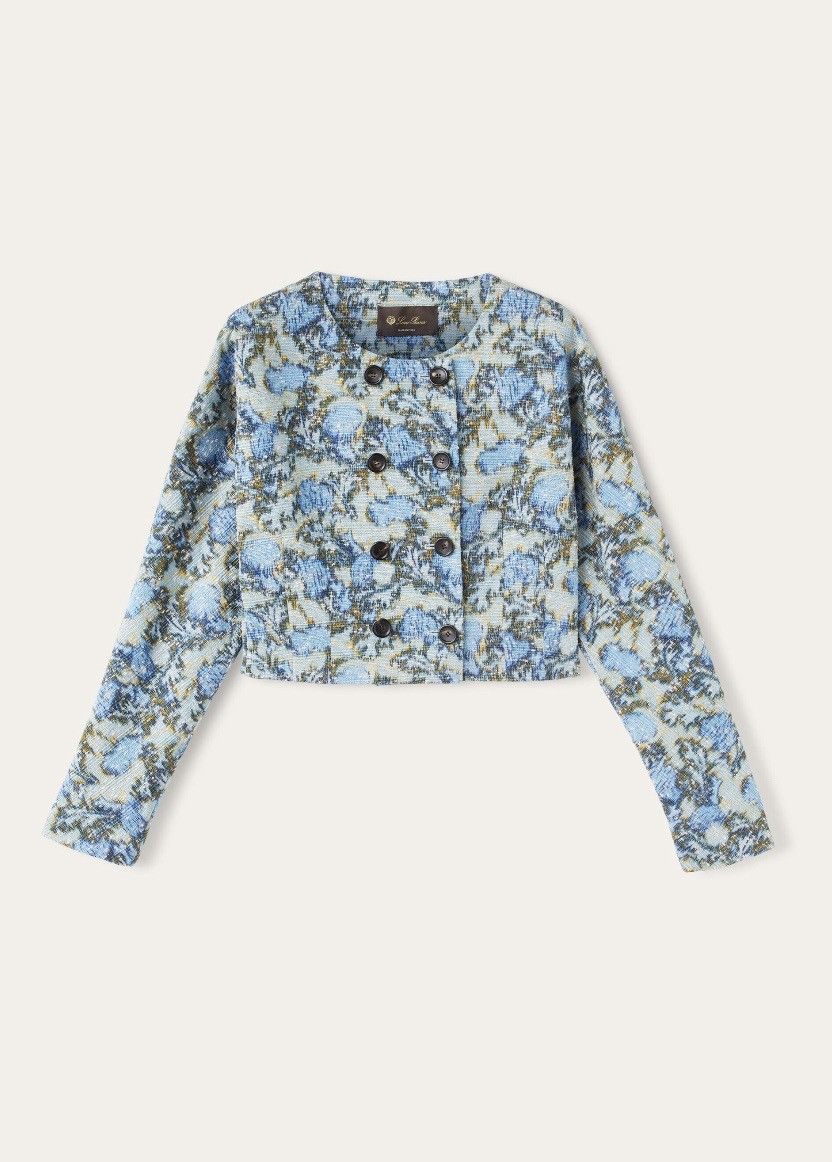 Loro Piana o1srvl11e0825 FAO7010 Roundneck Double-breasted Jacket Size S / US 4 / IT 40 - 1 Thumbnail