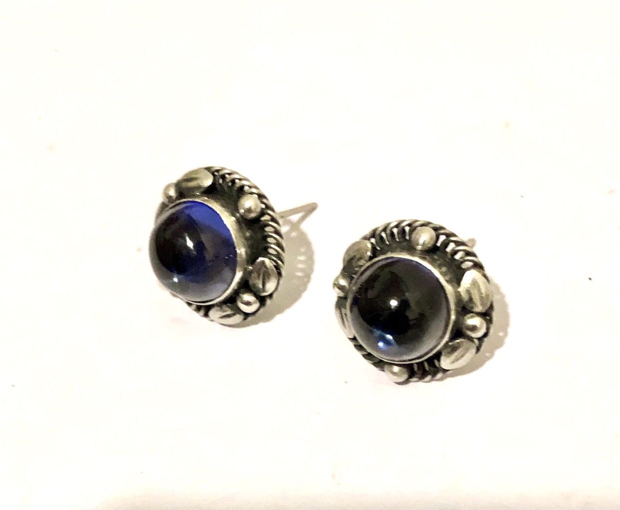 Georg Jensen Georg Jensen No.39B Sapphire adapted Piercing Earrings Size ONE SIZE - 3 Thumbnail