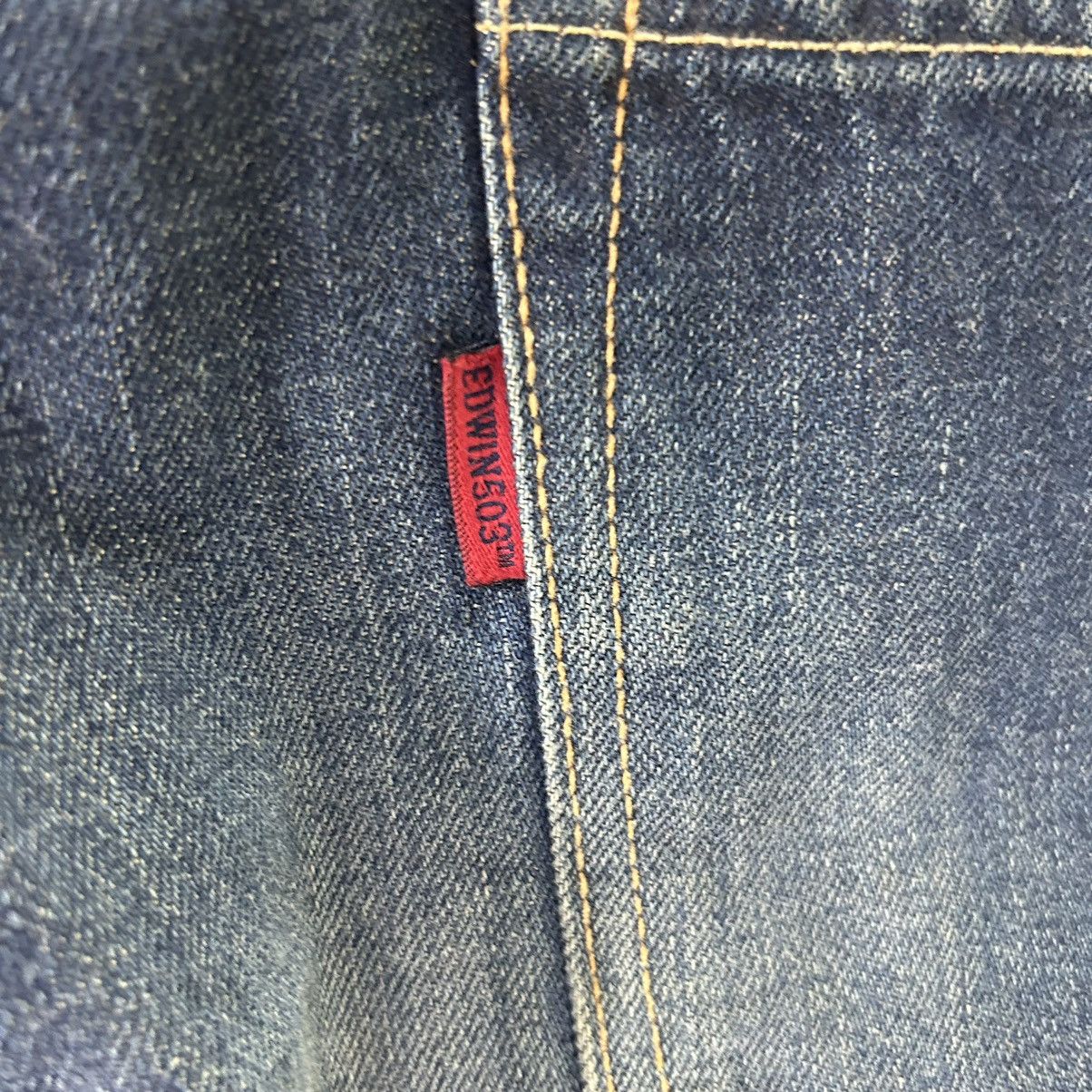 Edwin Vintage Edwin 503 SD Flare Japanese Bootcut Jeans Size 36" / US 14 / IT 50 - 11 Thumbnail