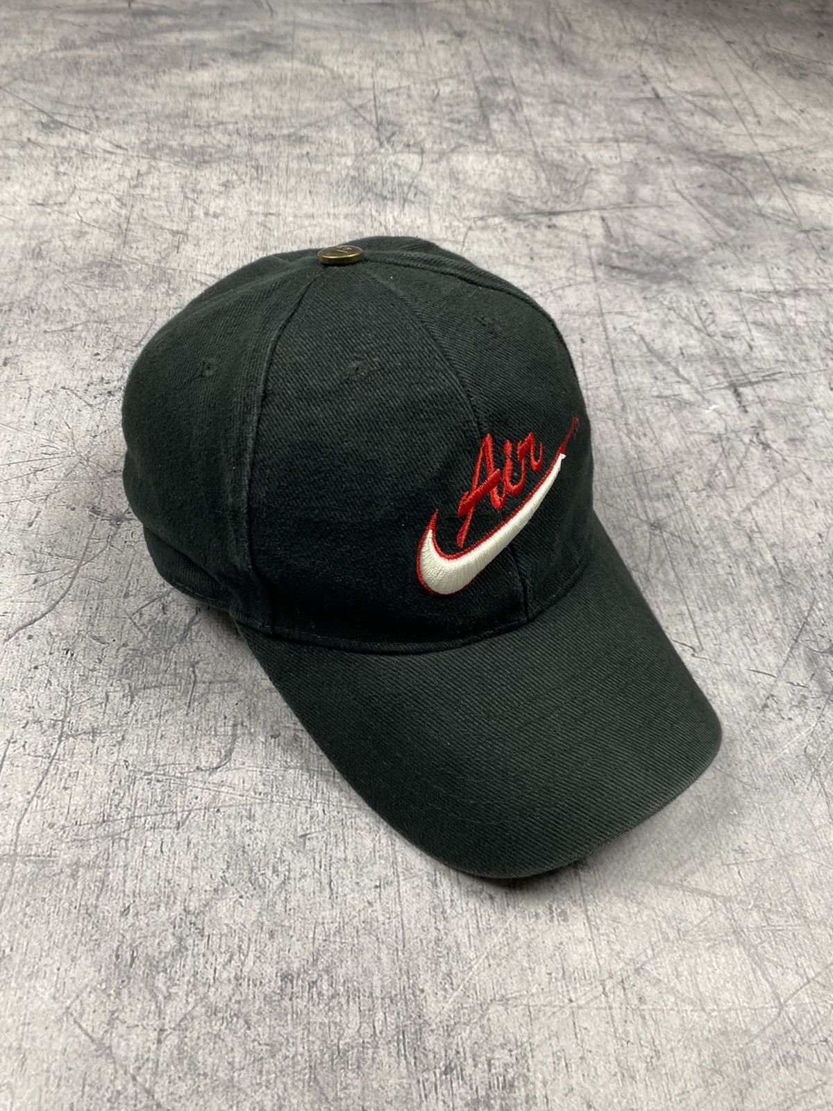 Nike × Vintage Vintage 90s Nike Big Logo Swoosh Drill Cap Hats Size ONE SIZE - 5 Thumbnail