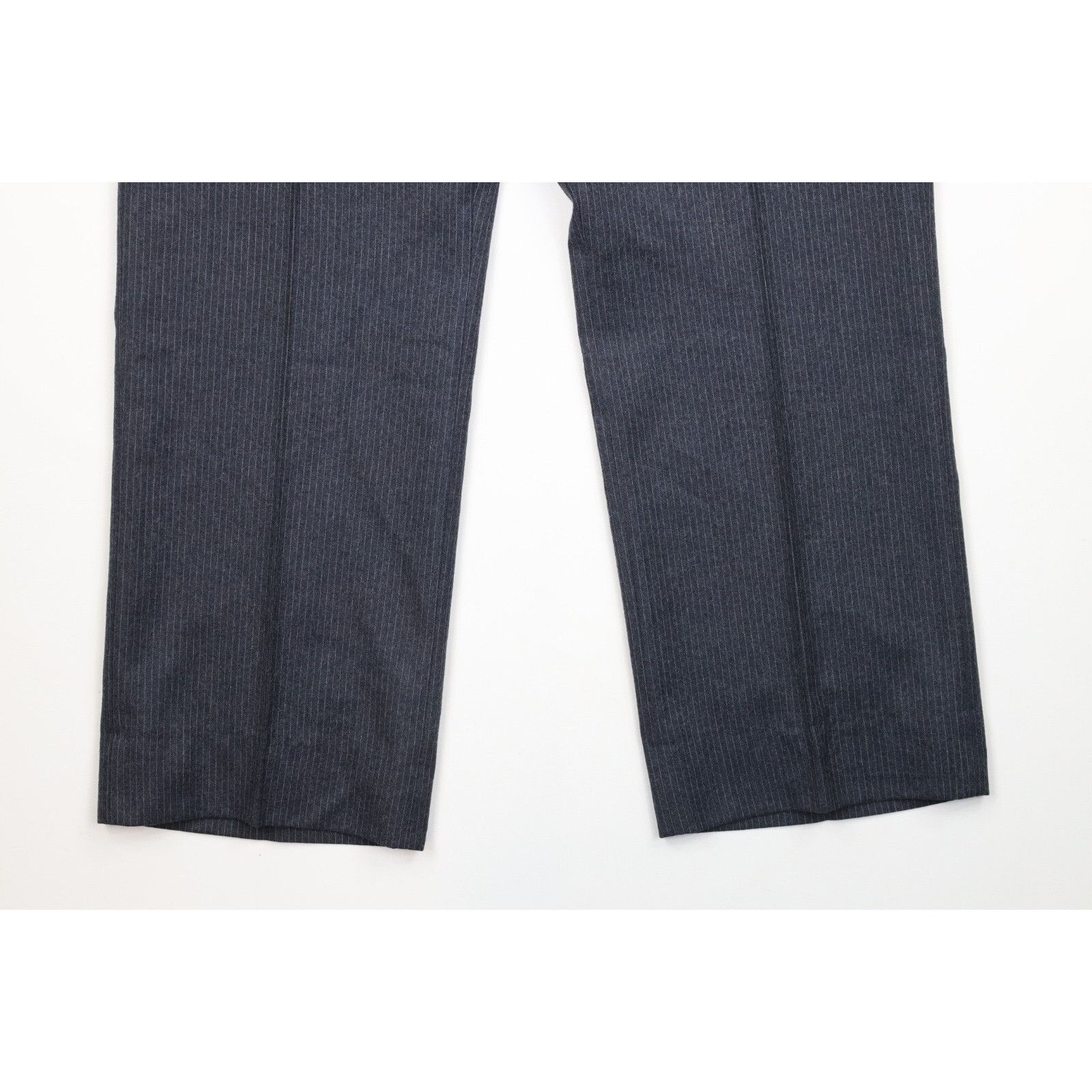 Vintage Vintage 70s Wool Pinstriped 3 Piece Suit Bell Bottoms Size 42R - 17 Thumbnail