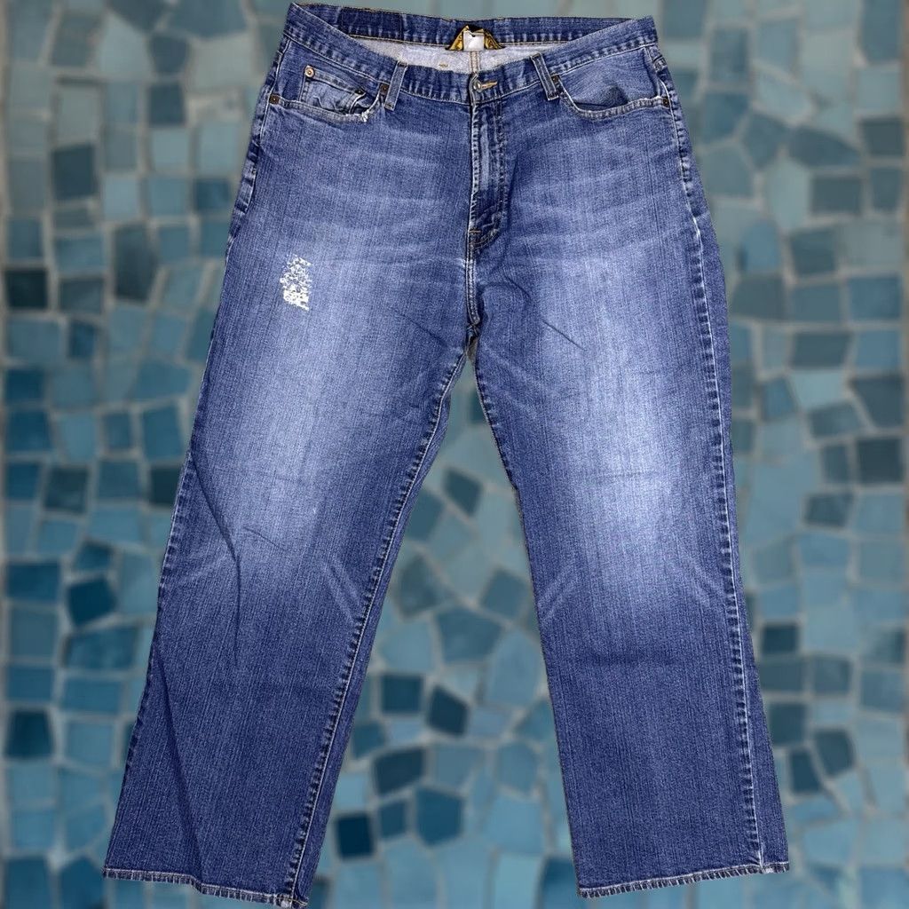 Lucky Brand Lucky Brand Jeans Mens 34x30 OI Classic Fit Distressed Denim Vintage VTG Western Streetwear 90s 2000s Size US 34 / EU 50 - 1 Thumbnail
