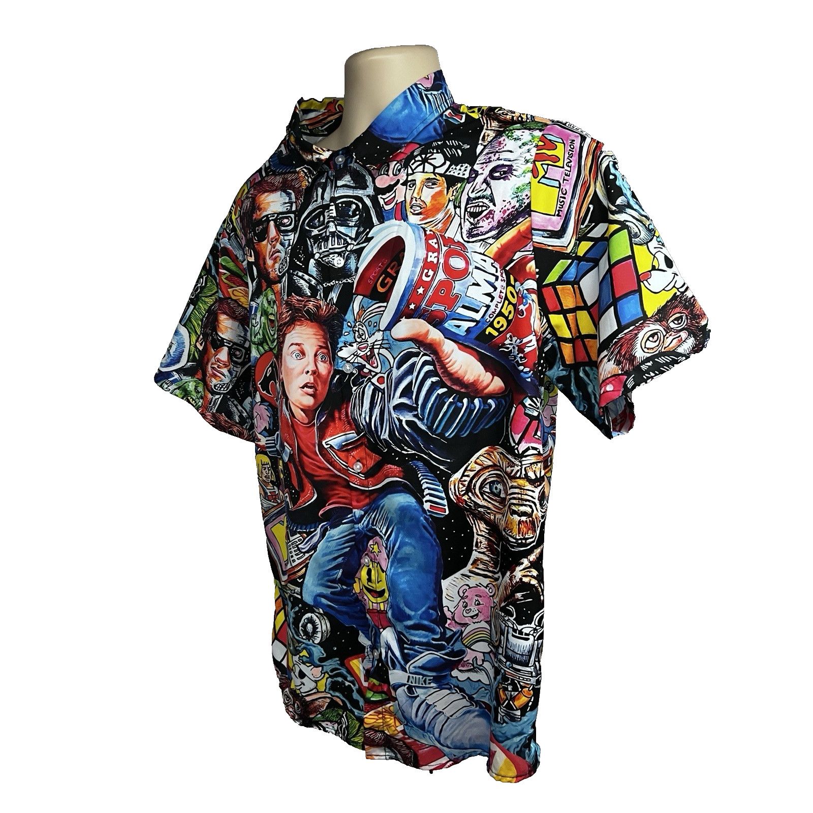 Other 80s Movies All Over Print Hawaiian Button Up Shirt Medium Size US M / EU 48-50 / 2 - 2 Thumbnail
