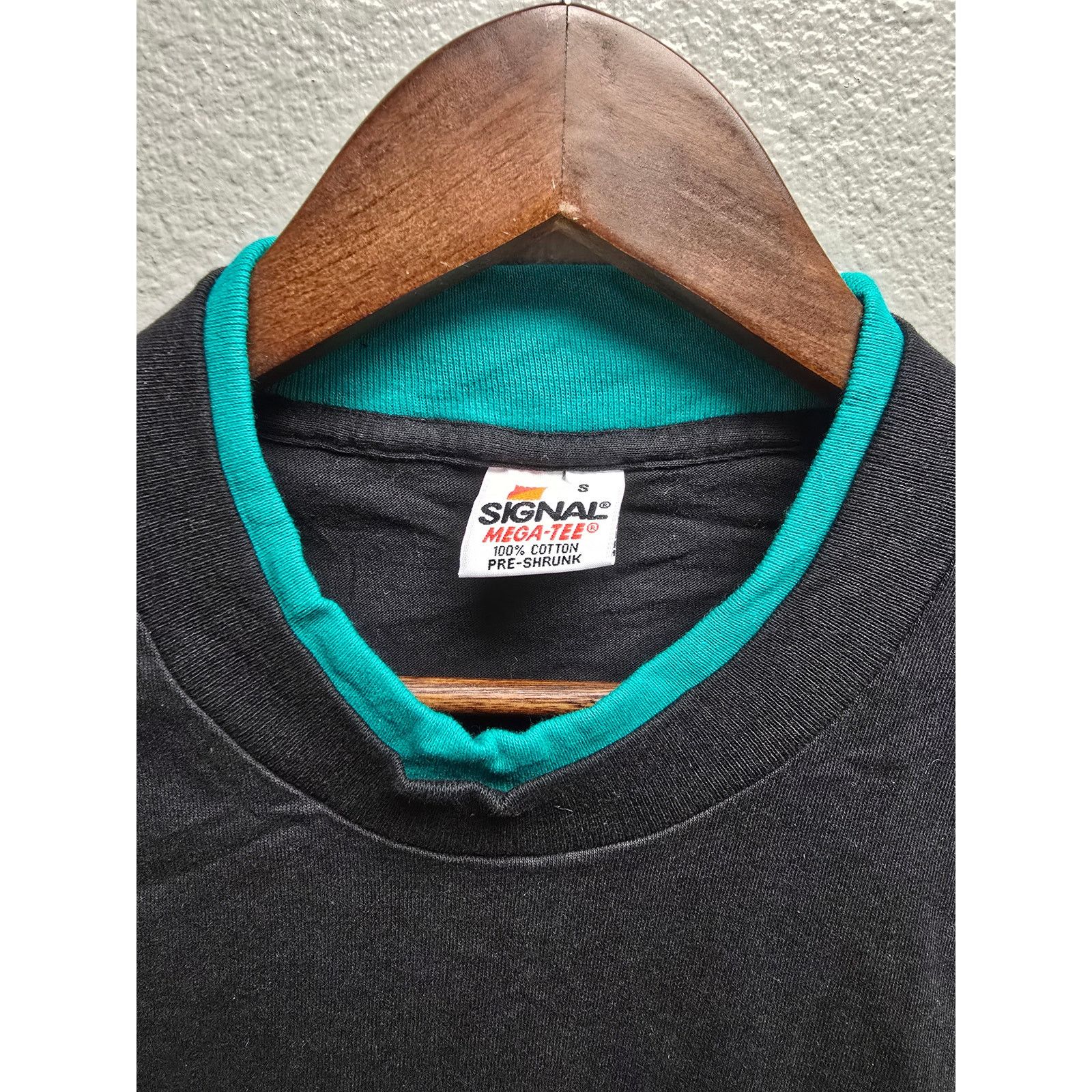 Signal Sport Vintage Black Blank Shirt Signal Sport 90s Blue Tee Small Size US S / EU 44-46 / 1 - 2 Thumbnail