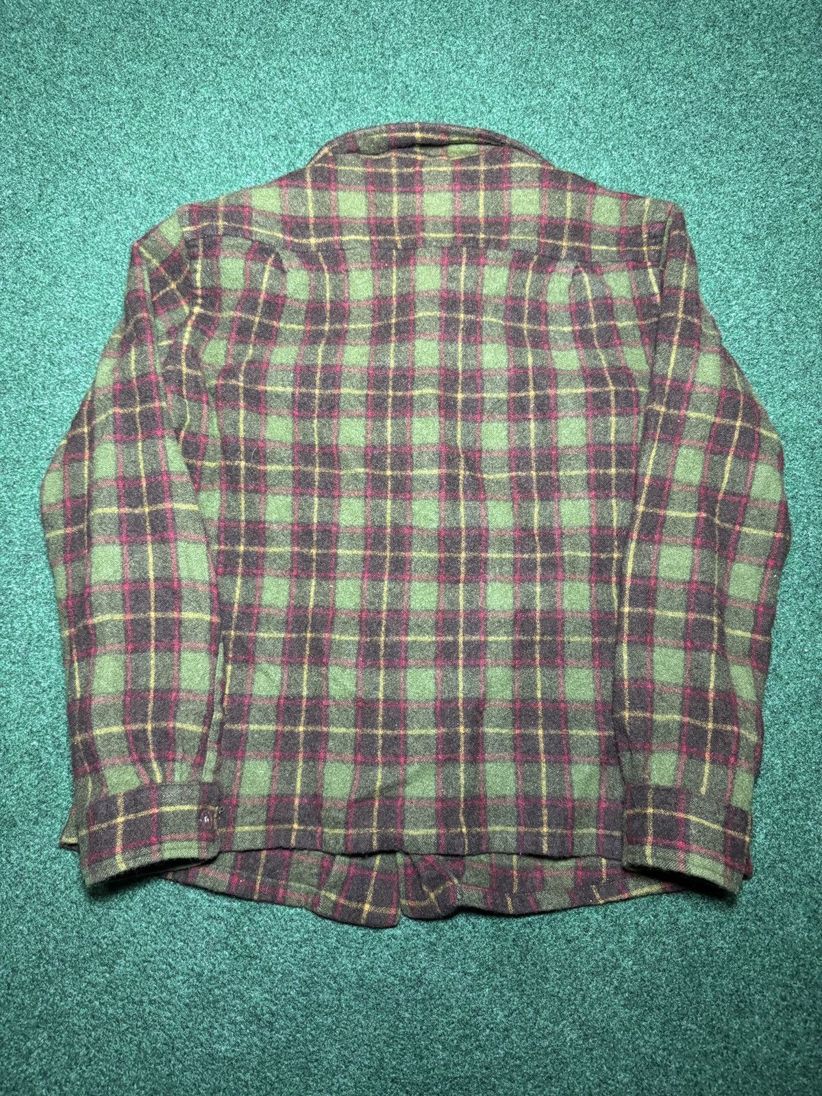 Sears Vintage Sears Kings Plaid Wool Blend Flannel 19x23 XS Shirt Size US XS / EU 42 / 0 - 4 Thumbnail