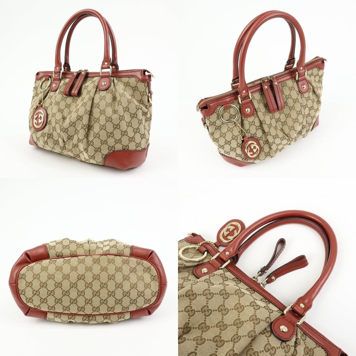 Gucci Gucci Interlocking G GG Supreme Satchel Tan Size ONE SIZE - 3 Thumbnail