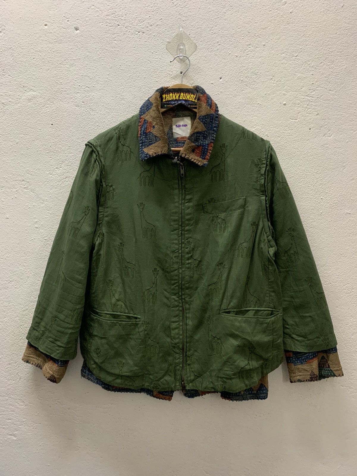 Ne-Net Ne-net By Issey Miyaki 2 in 1 Fleece Jacket Size US M / EU 48-50 / 2 - 1 Thumbnail