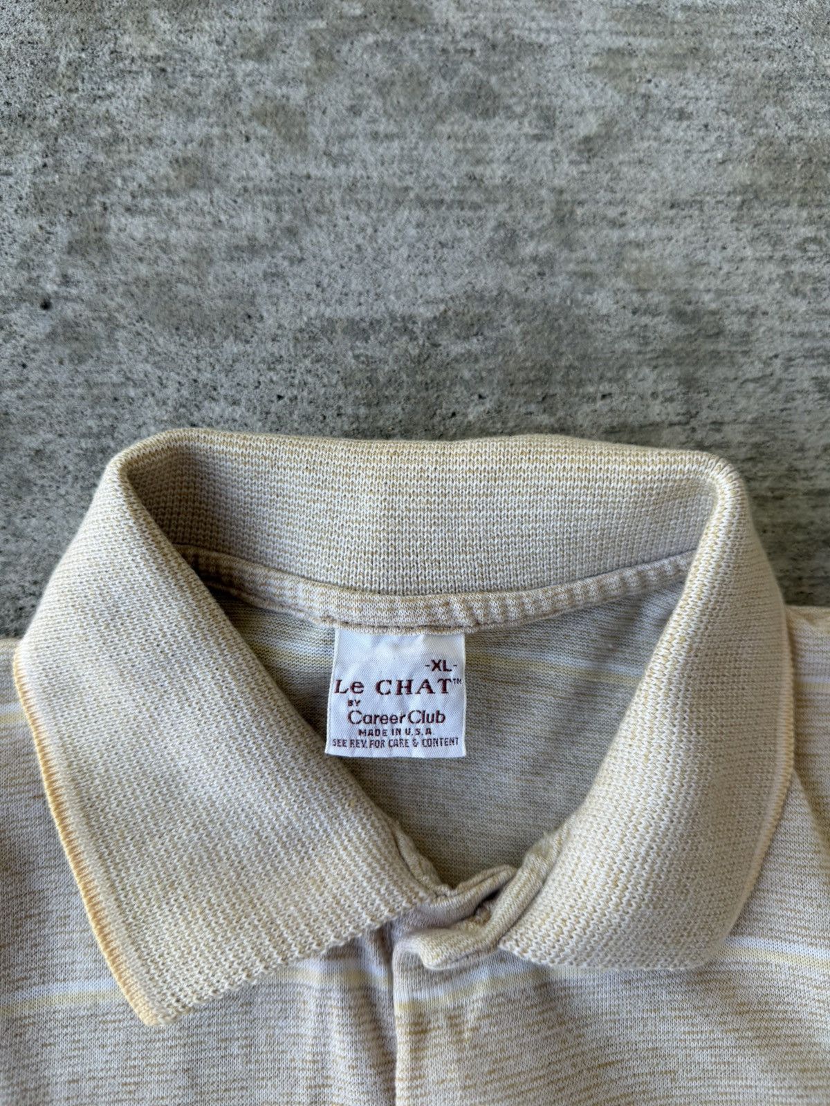 Vintage 80s Made in USA Polo Shirt Striped Button Up Short Sleeve Size US M / EU 48-50 / 2 - 3 Thumbnail