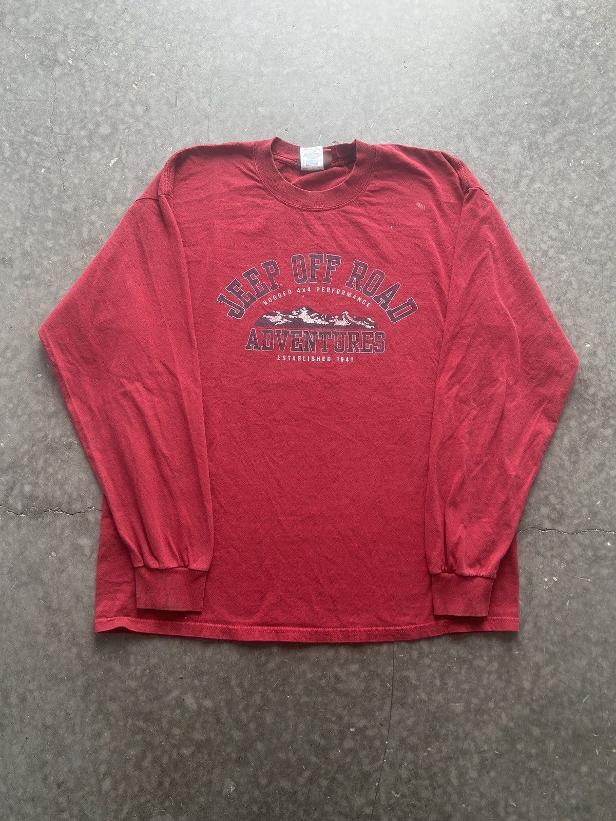 Jeep × Vintage Vintage Y2K Jeep Graphic Tee Longsleeve Size US XL / EU 56 / 4 - 1 Thumbnail