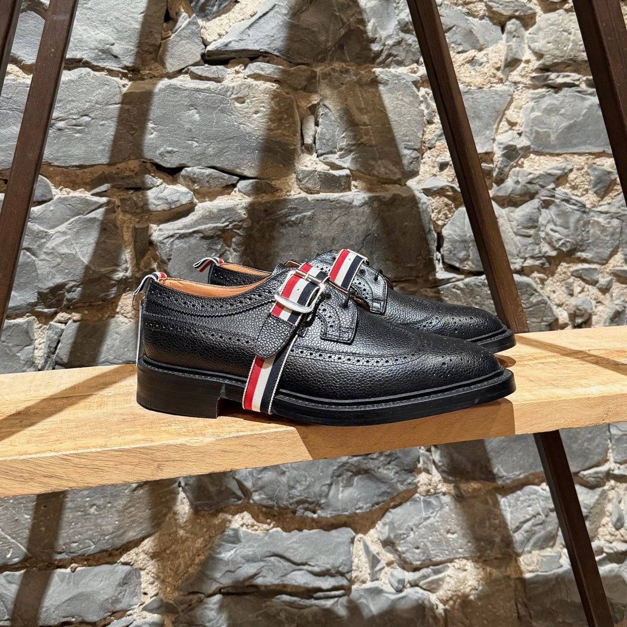 Thom Browne Black Fleece Brooks Brothers Black Monkstrap Oxford Loafers Size 10 Brooks Brothers Black Fleece × Thom Browne Brooks Brothers  main image 2
