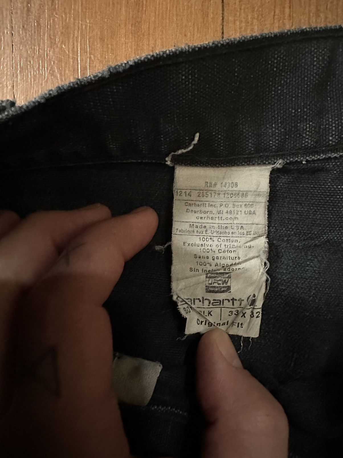 Carhartt × Vintage Carhartt vintage thrashed faded work pants Size US 33 - 3 Thumbnail
